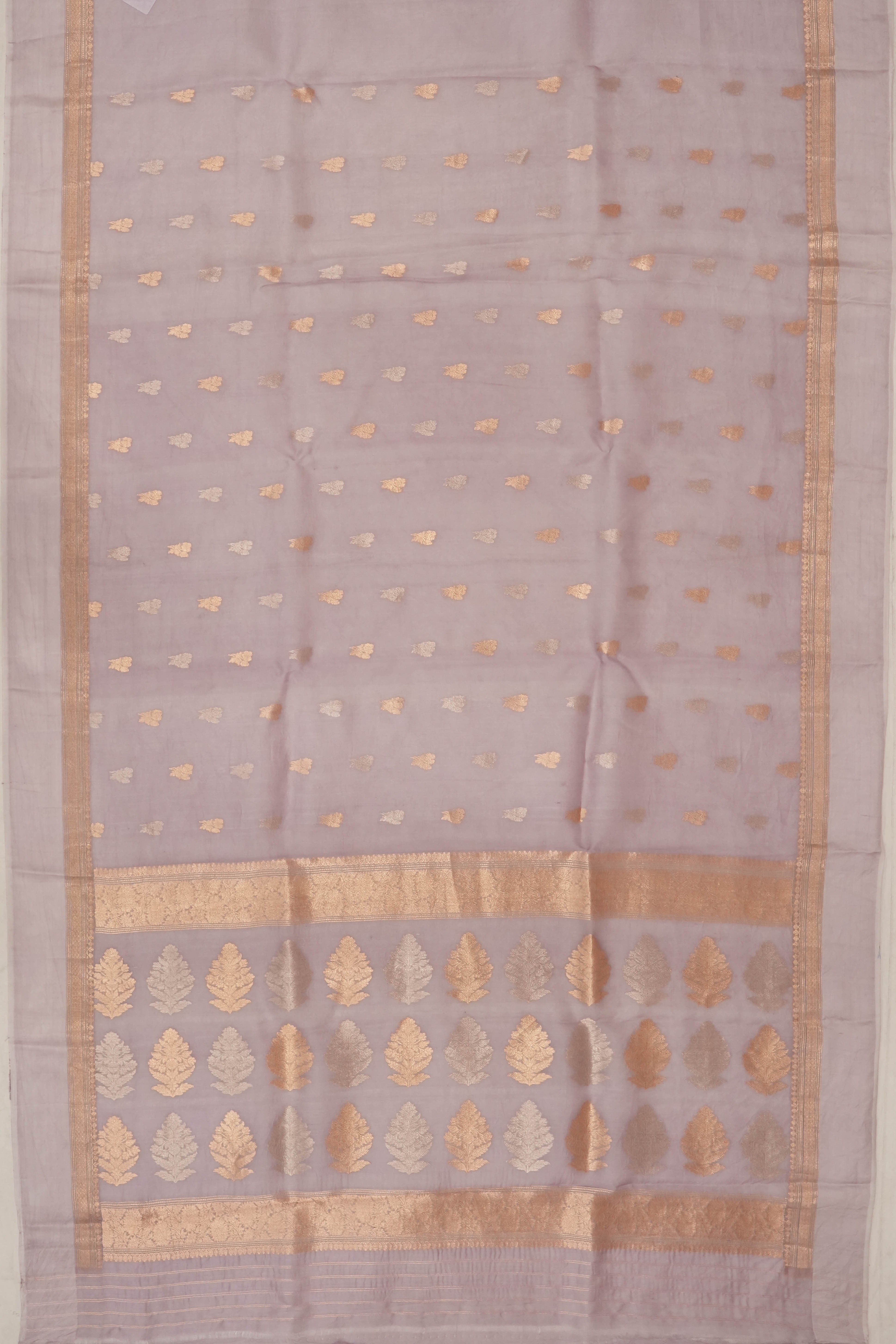 Organza Butta Lavender Saree