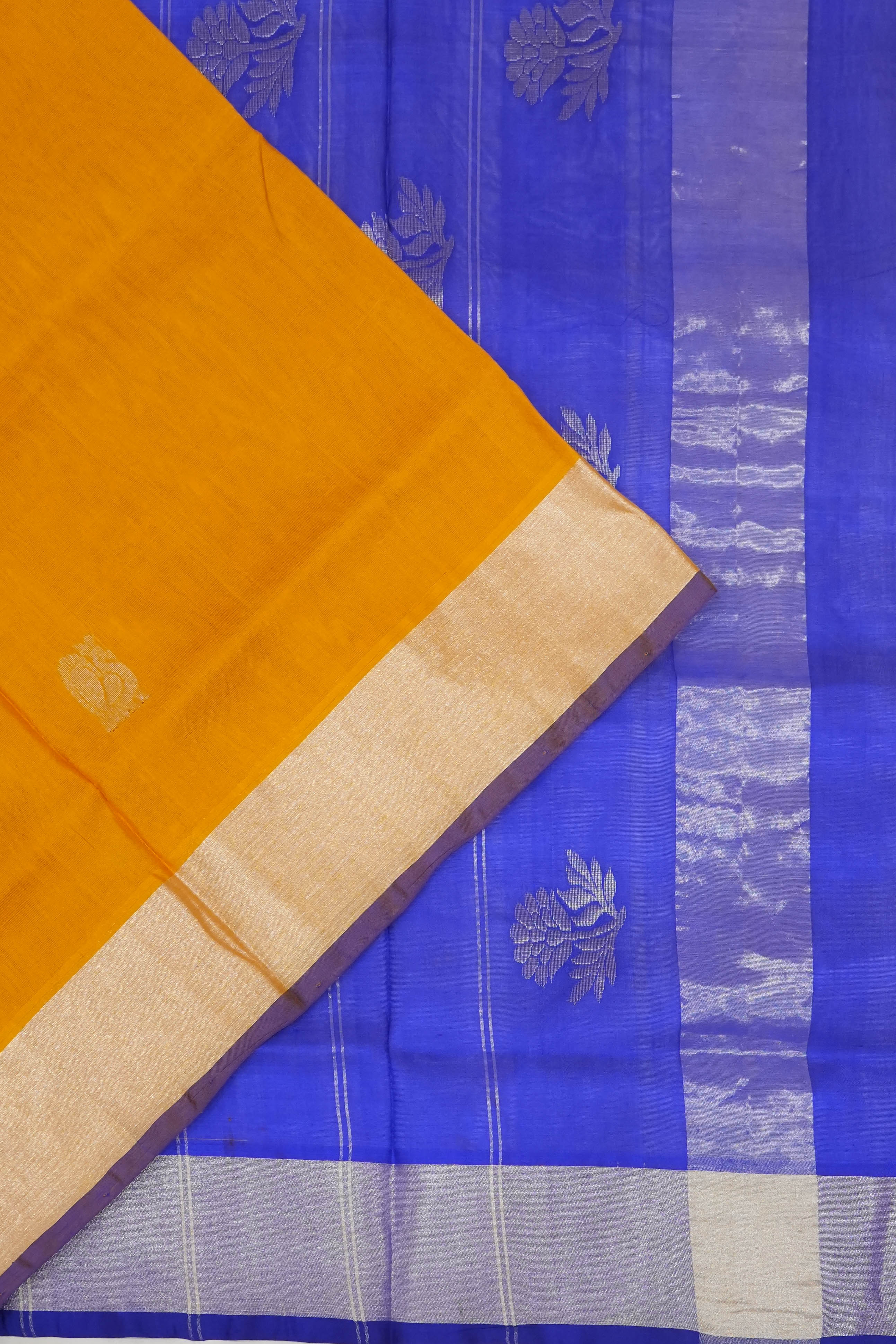 Venkatagiri Silk Butta Yellow Saree