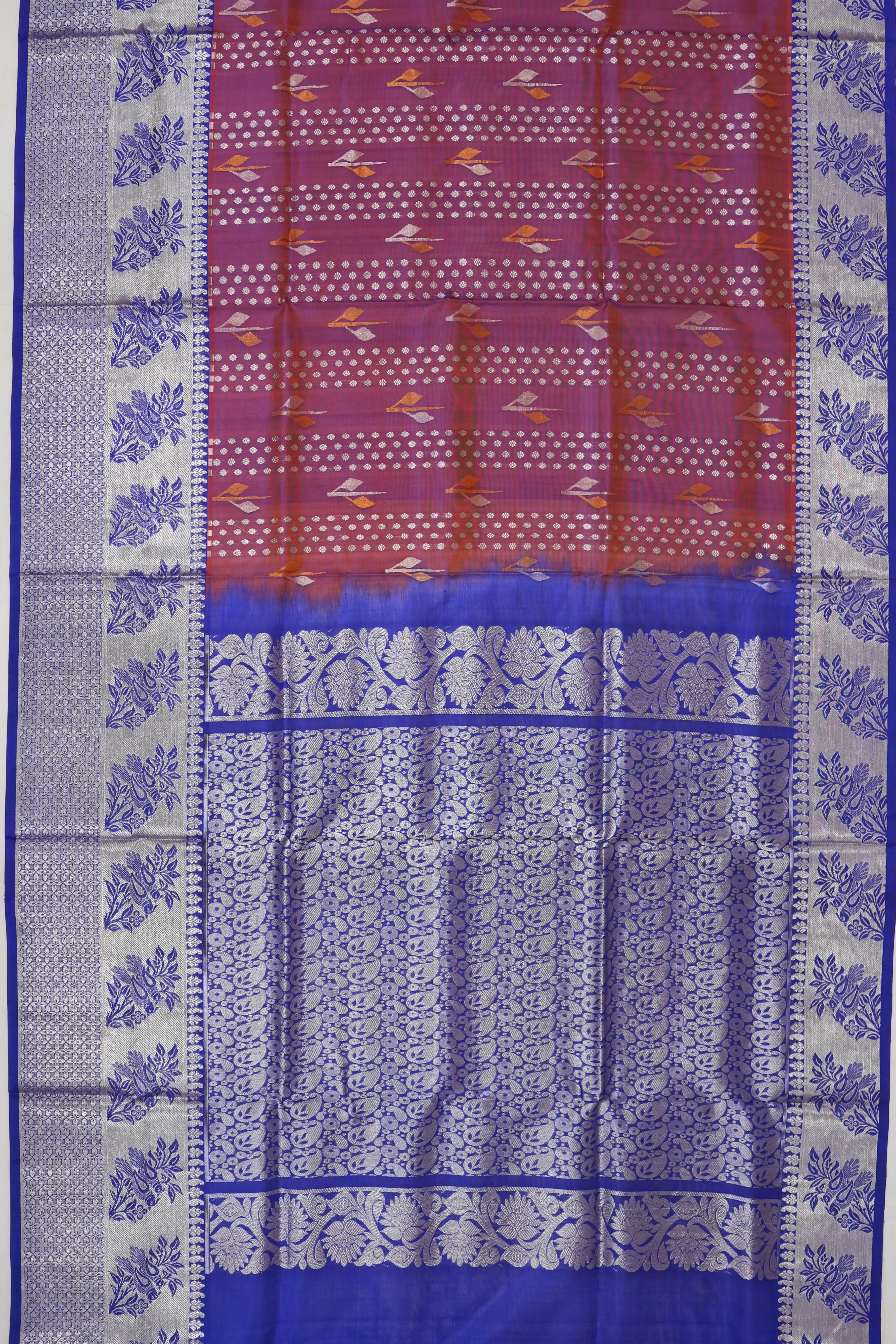 Venkatagiri Silk Brocade Pink Saree