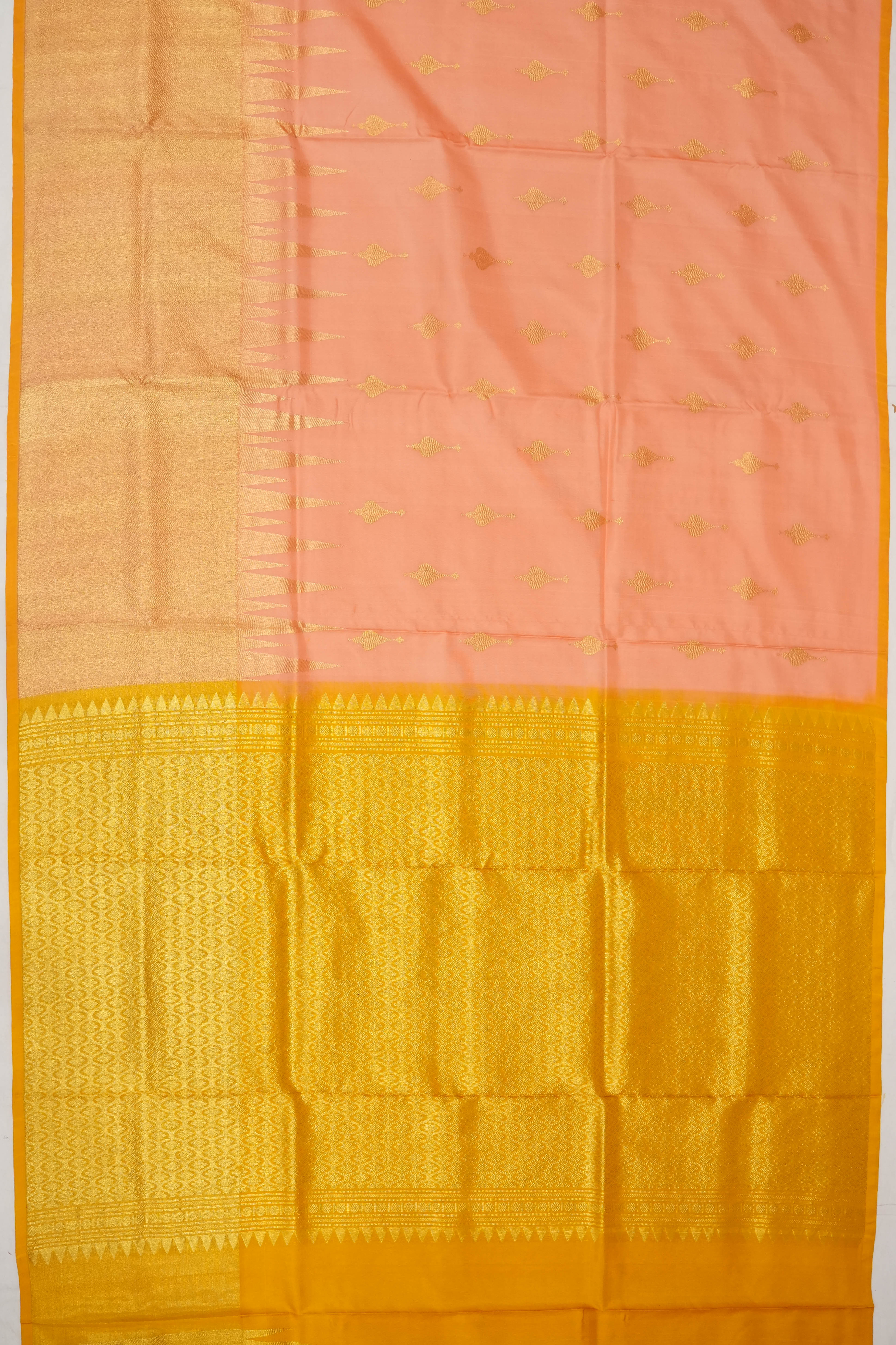 Venkatagiri Silk Brocade Pink Saree
