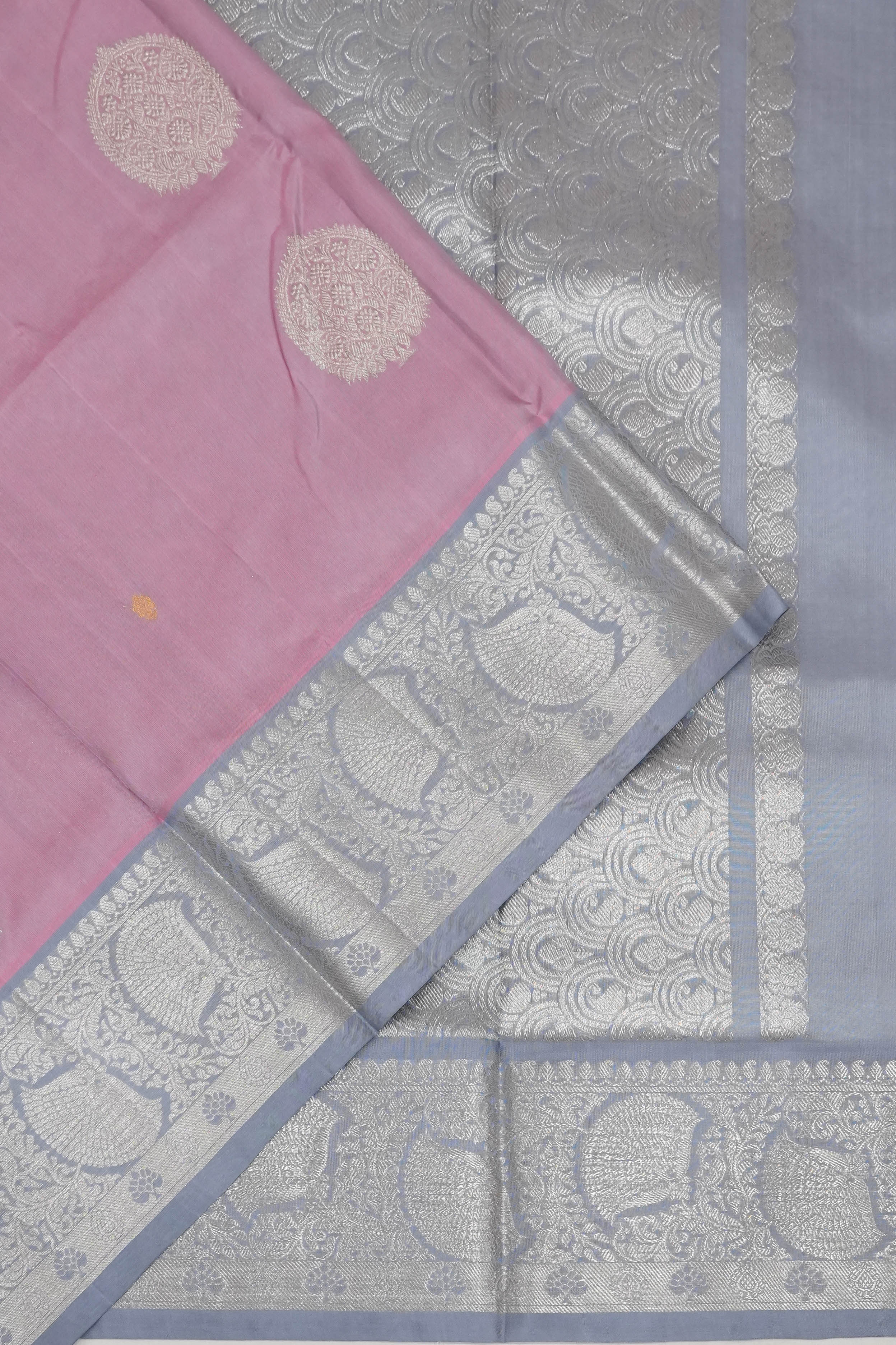 Venkatagiri Silk Brocade Lavender Saree
