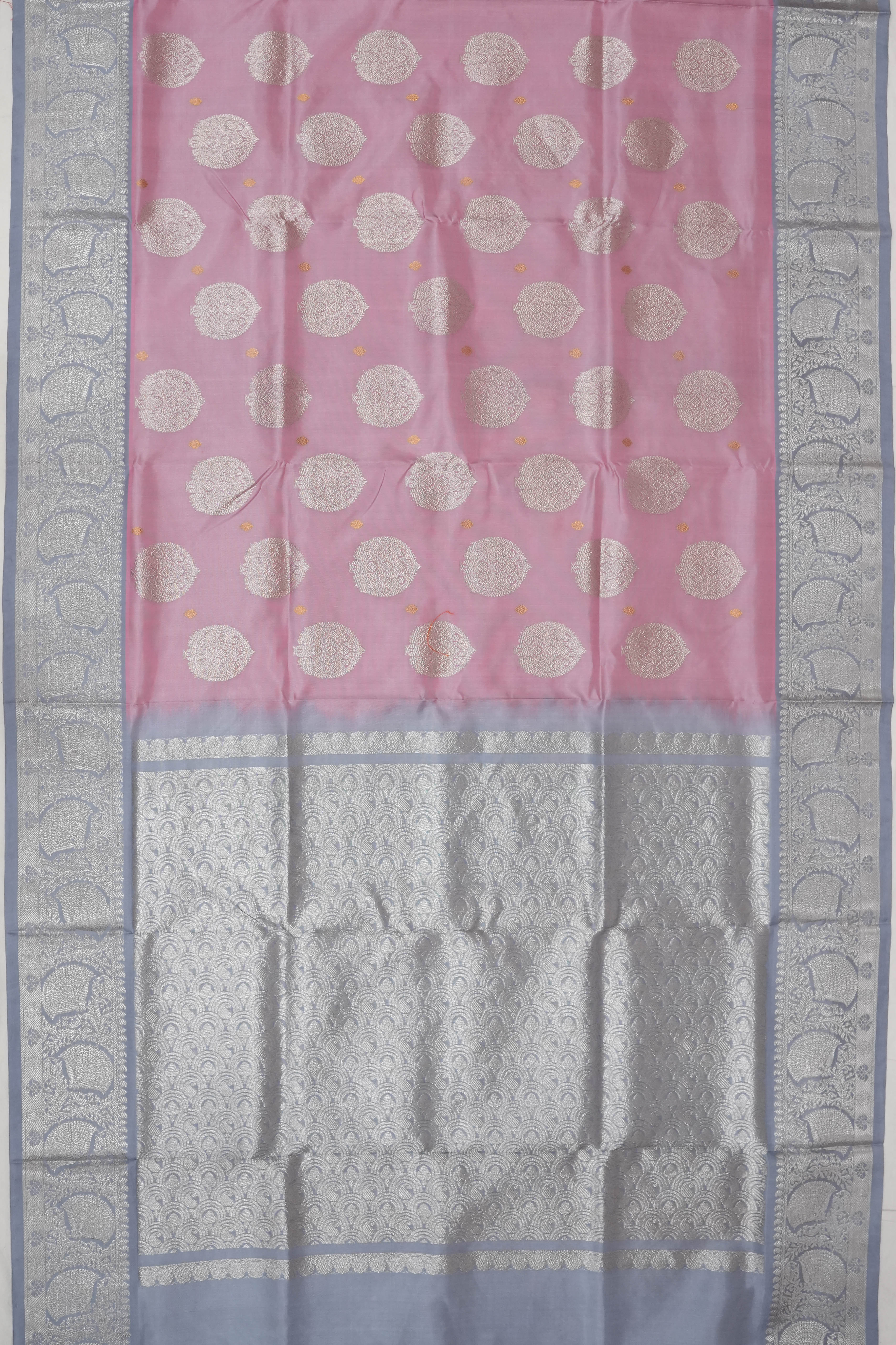 Venkatagiri Silk Brocade Lavender Saree