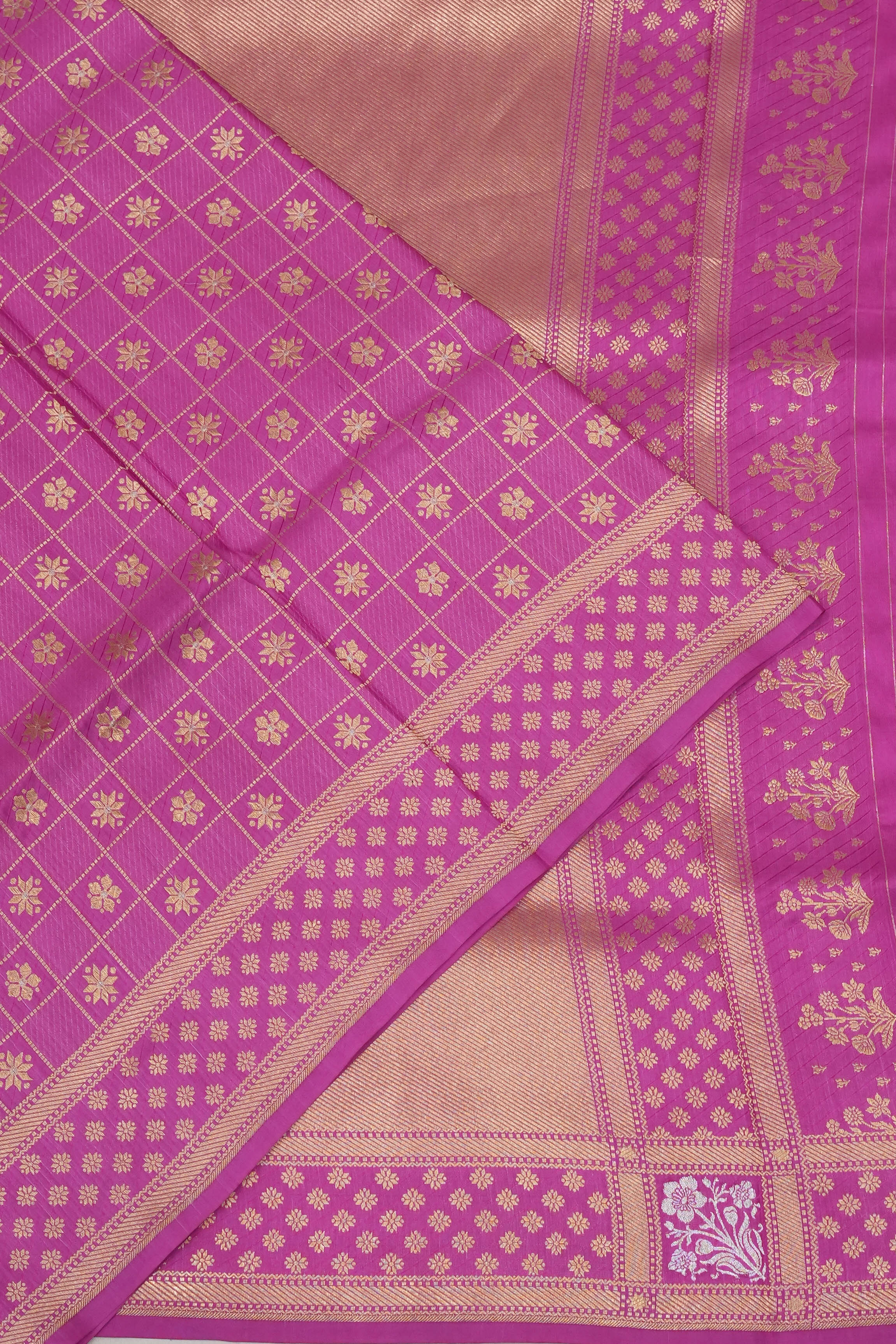 Banarasi Silk Brocade Baby Pink Saree