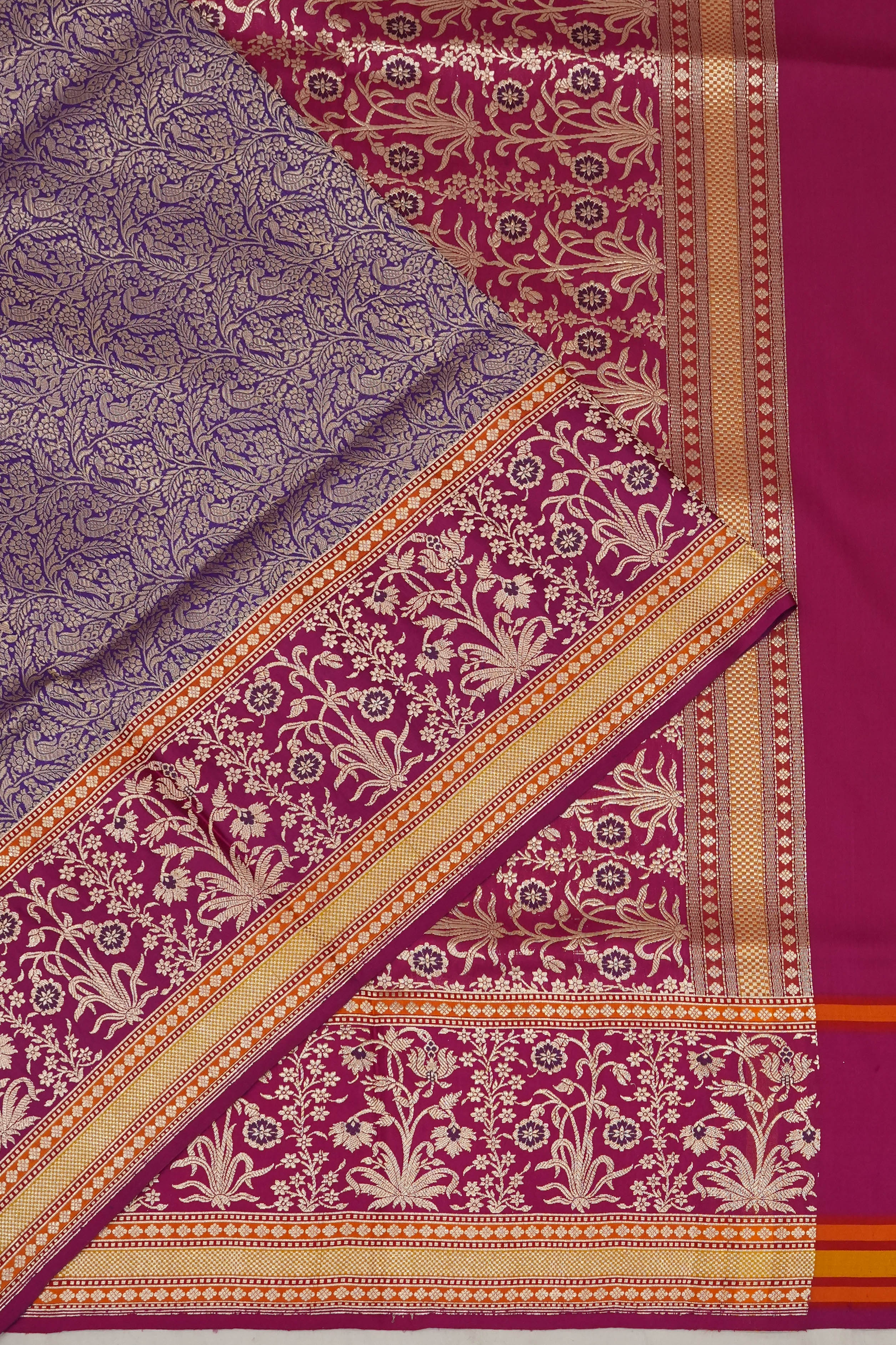 Banarasi Silk Brocade Blue Saree