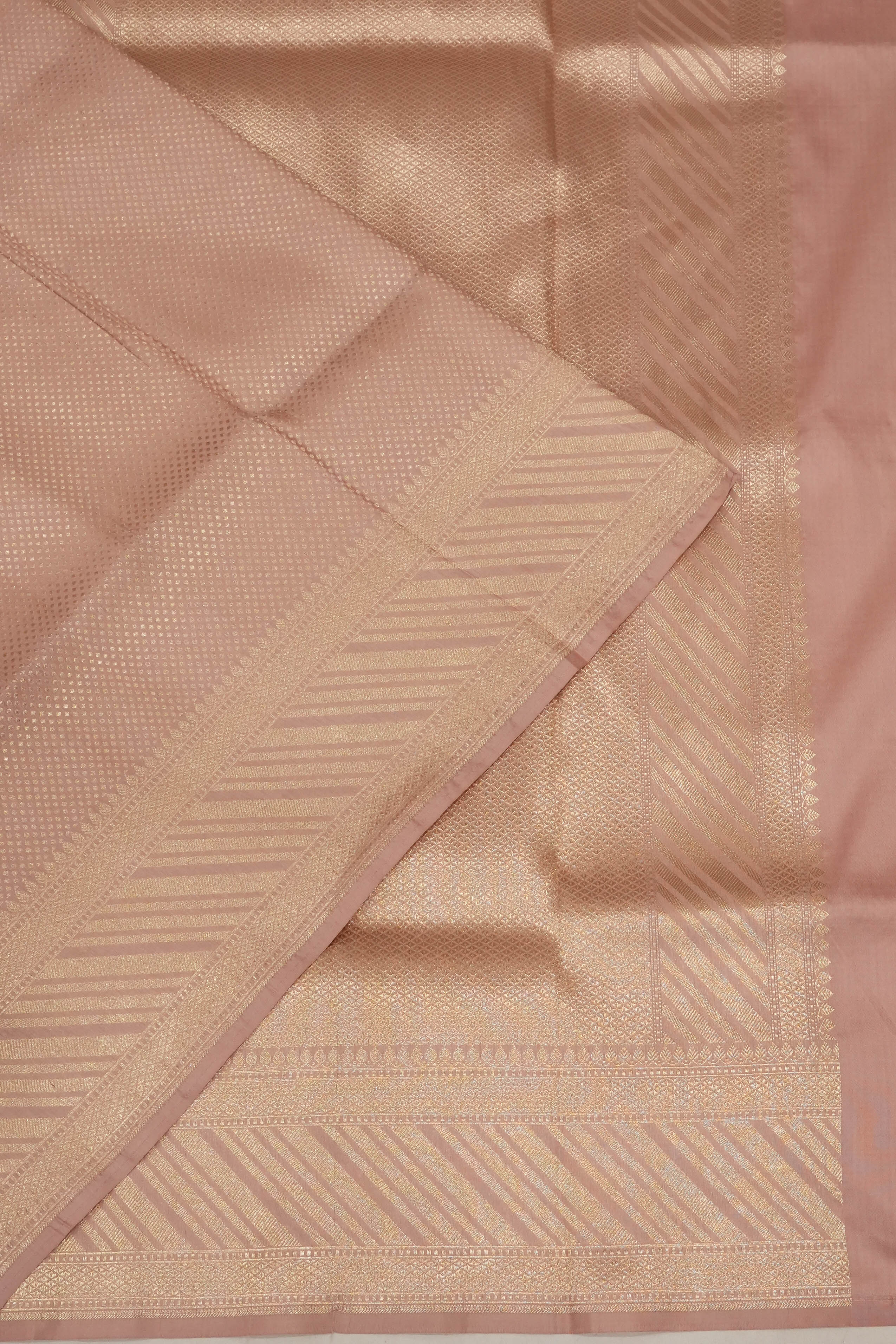 Banarasi Silk Brocade Orange Saree