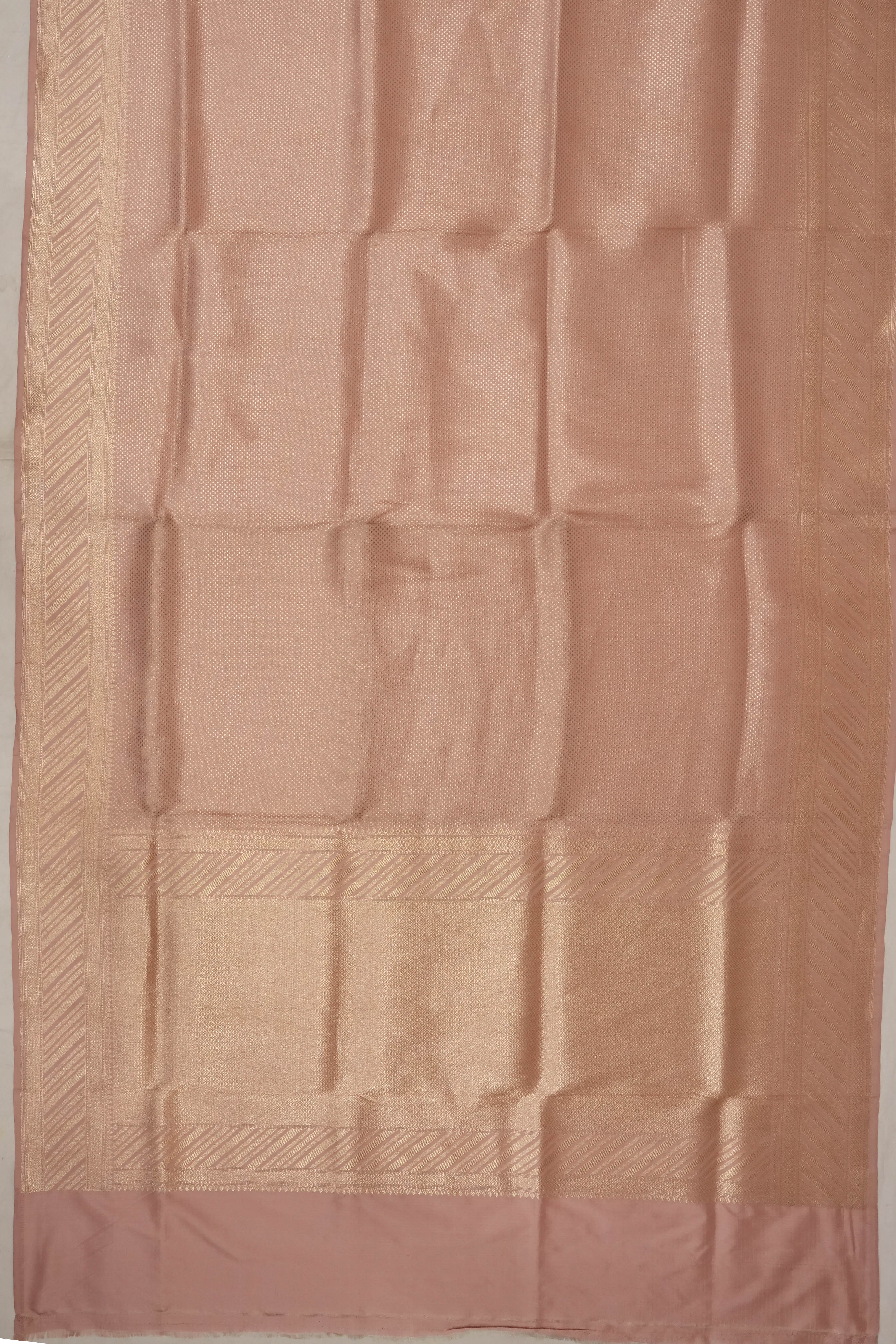 Banarasi Silk Brocade Orange Saree