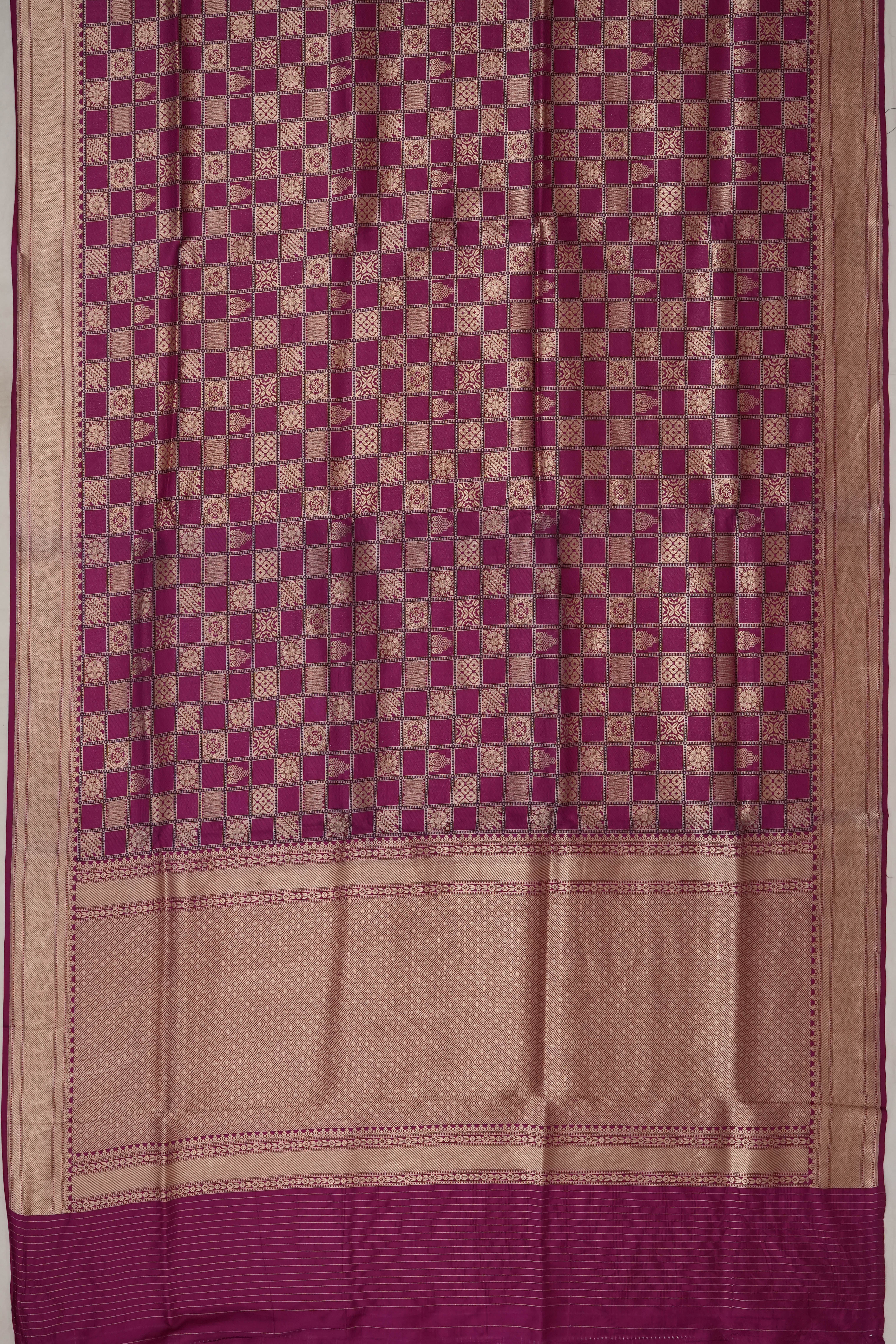 Banarasi Silk Brocade Peach Saree