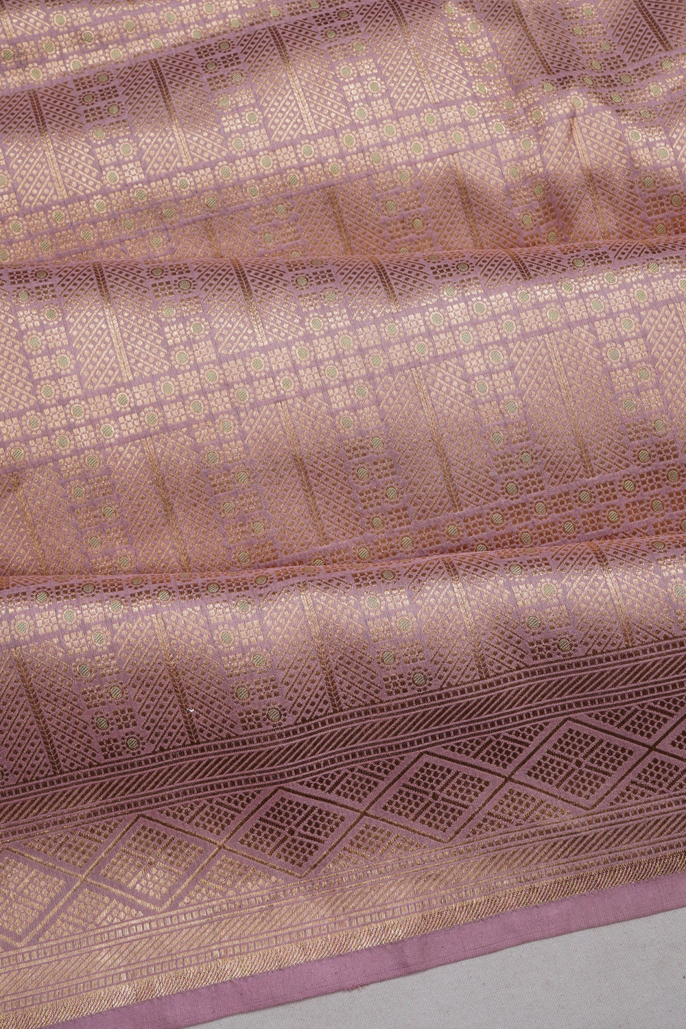 Banarasi Silk Brocade Pink Saree