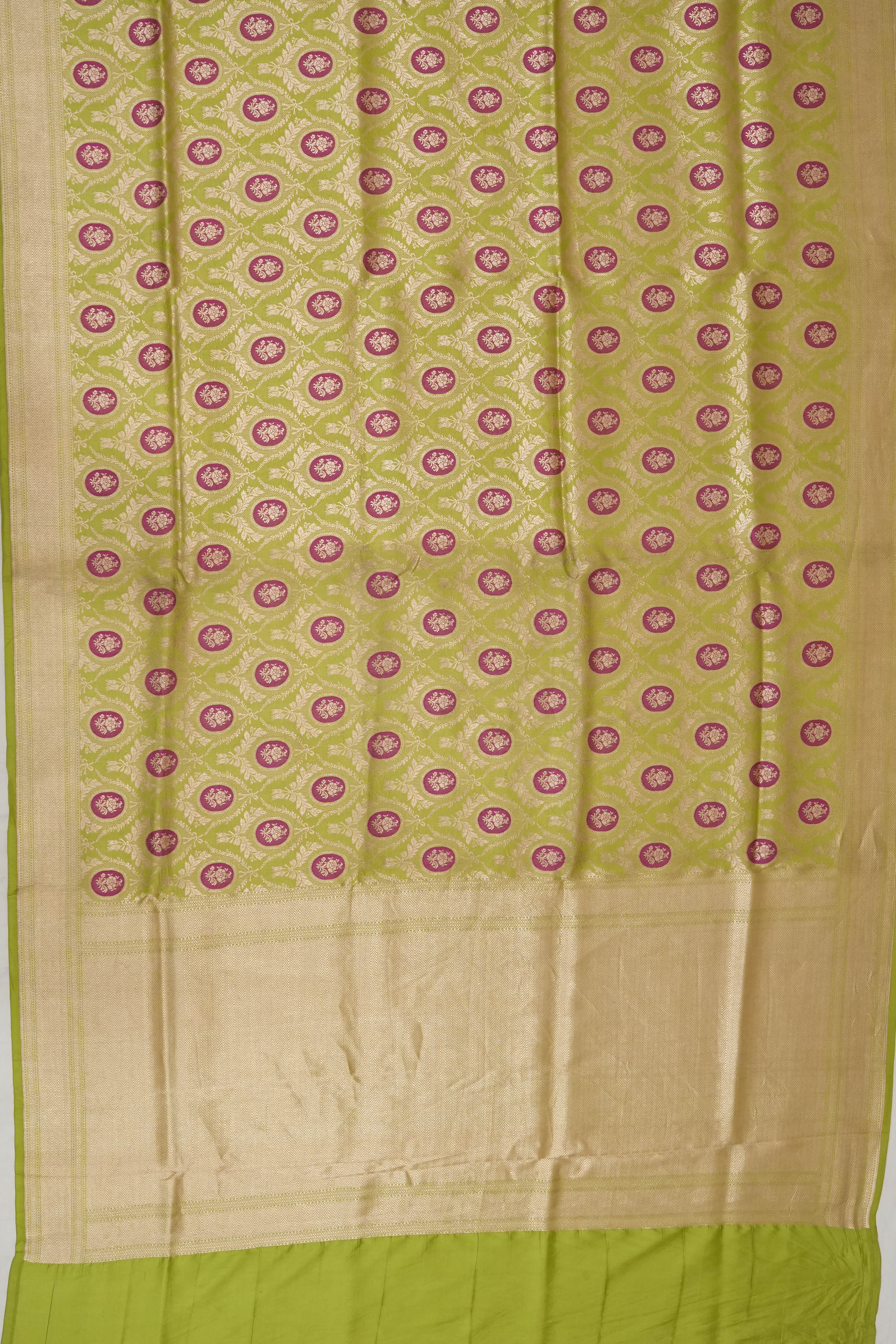 Banarasi Silk Brocade Green Saree