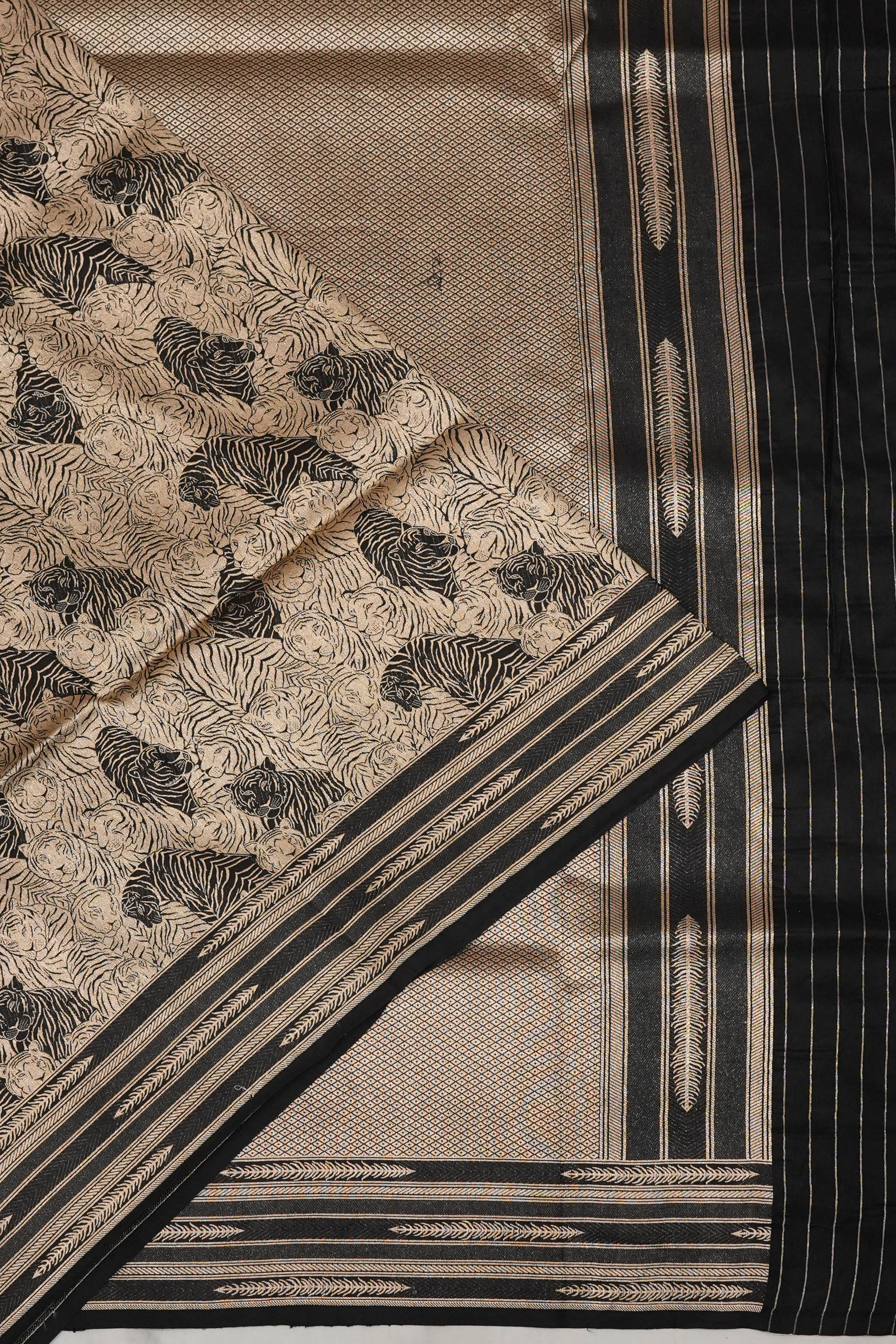 Banarasi Silk Brocade Black Saree