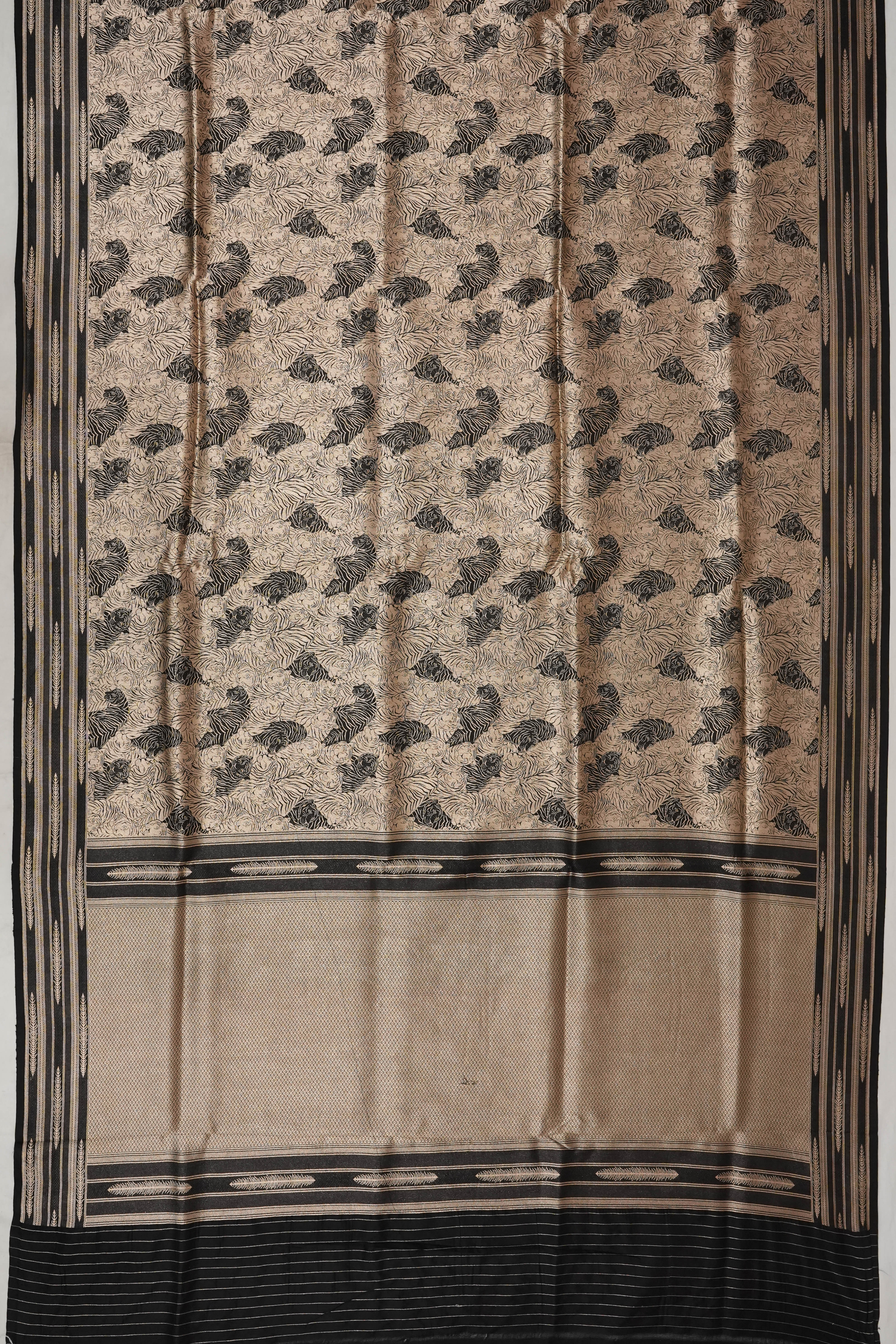 Banarasi Silk Brocade Black Saree