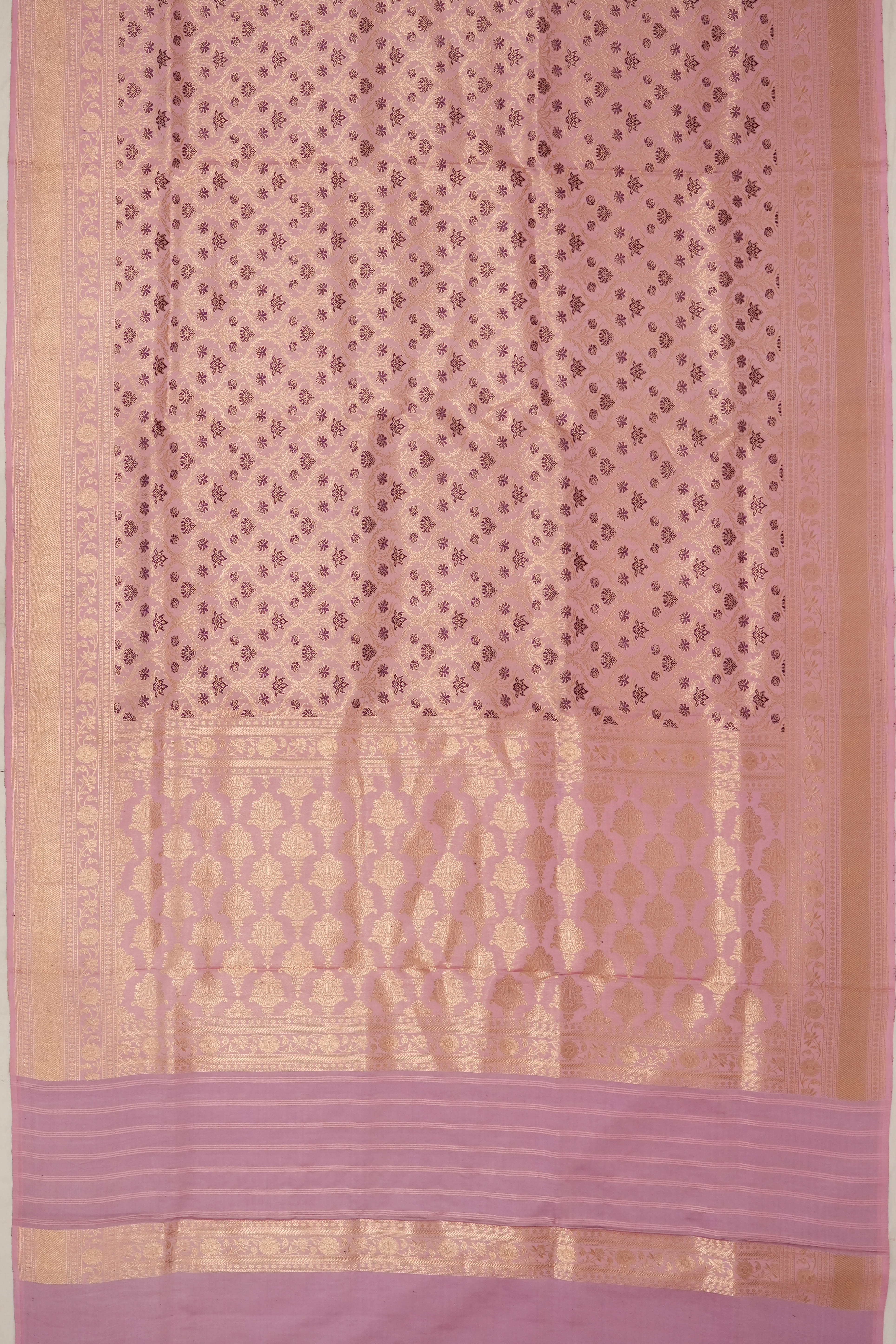 Banarasi Silk Brocade Pink Saree