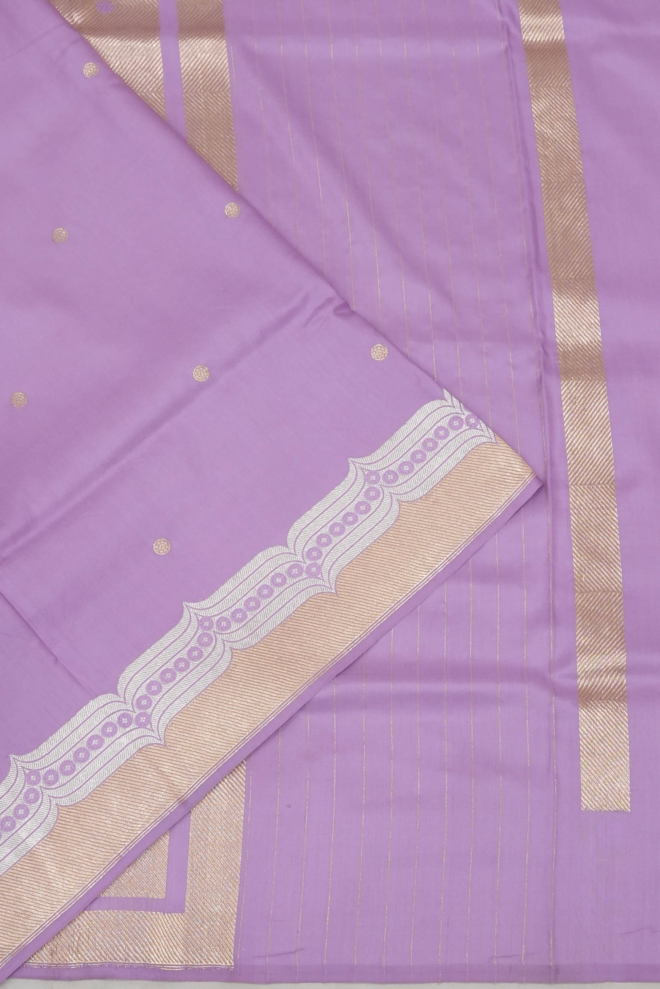 Banarasi Silk Butta Lavender Saree