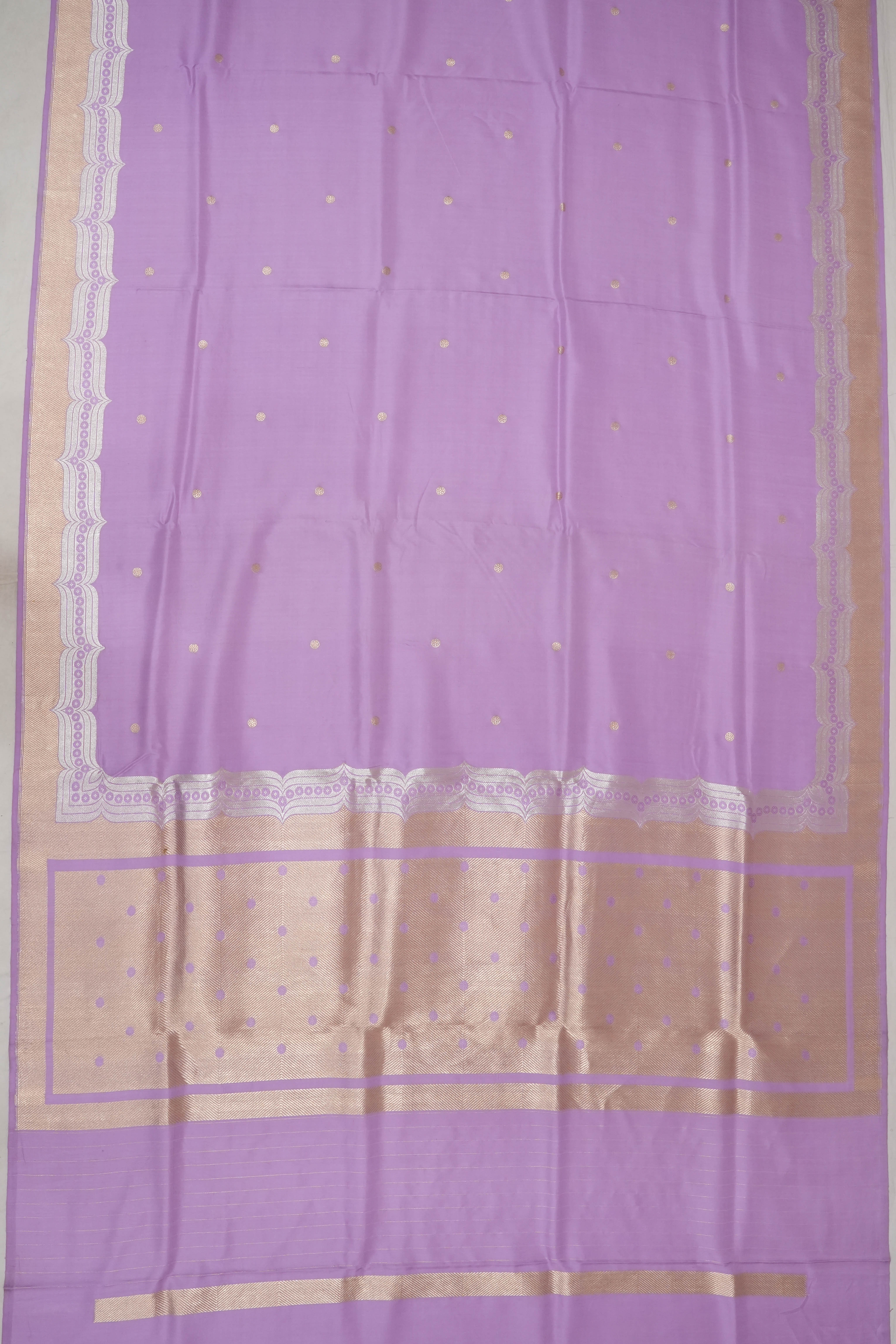 Banarasi Silk Butta Lavender Saree