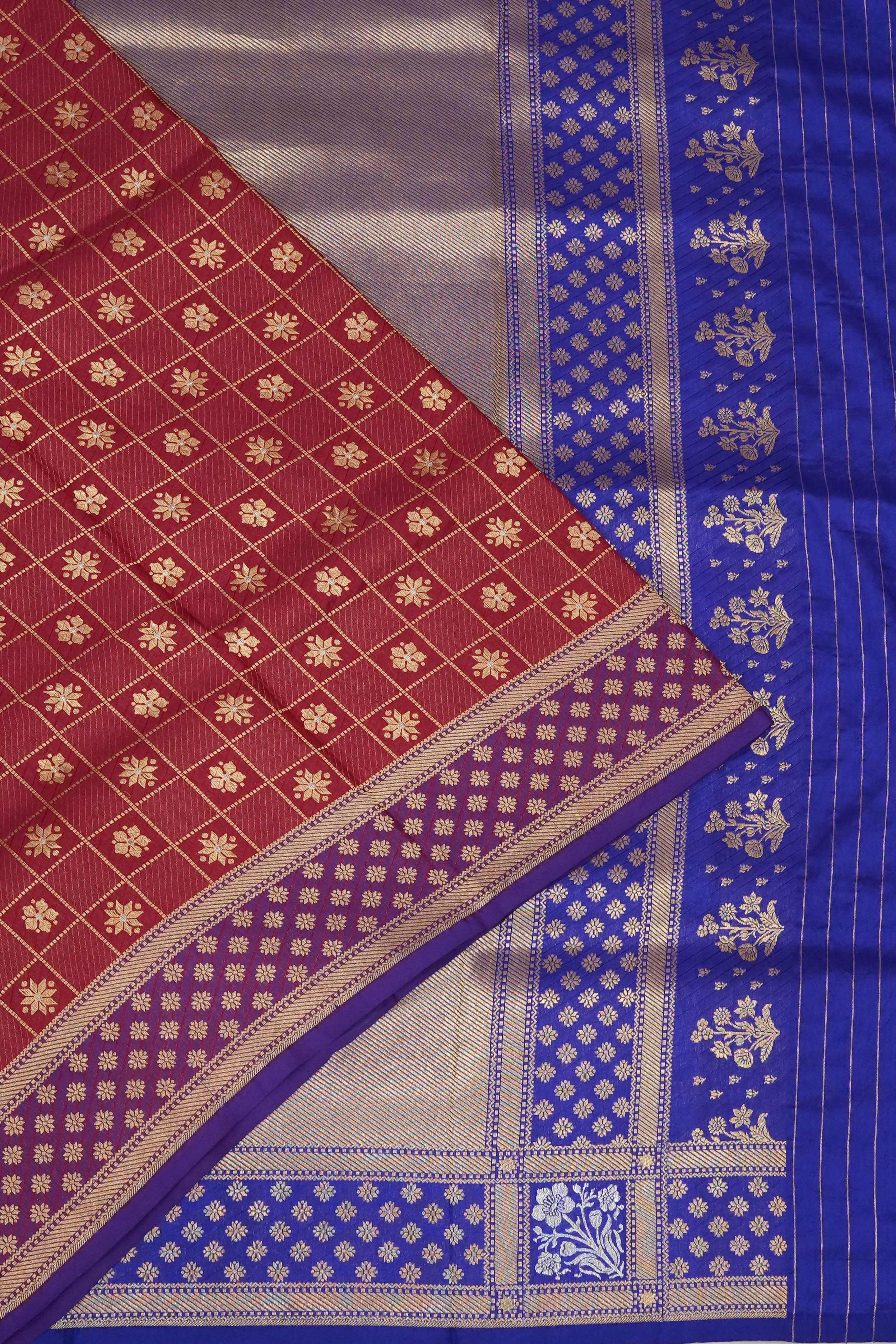 Banarasi Silk Brocade Red Saree