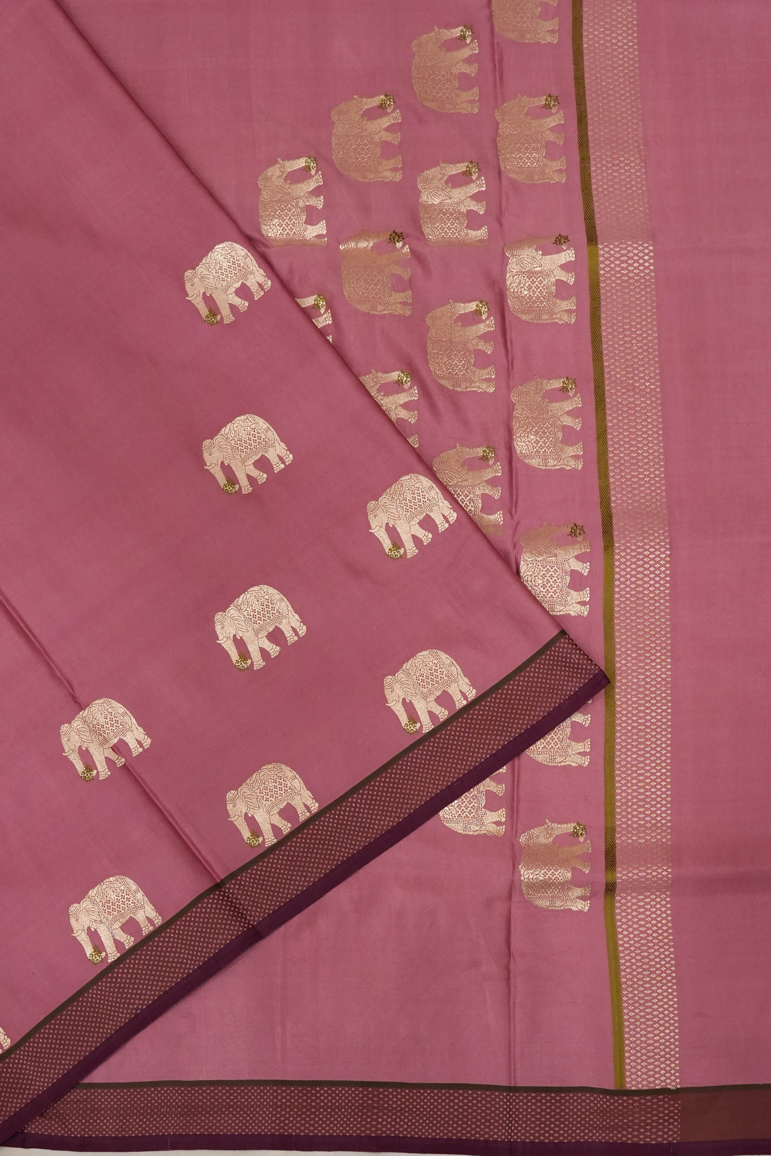 Banarasi Silk Butta Pink Saree