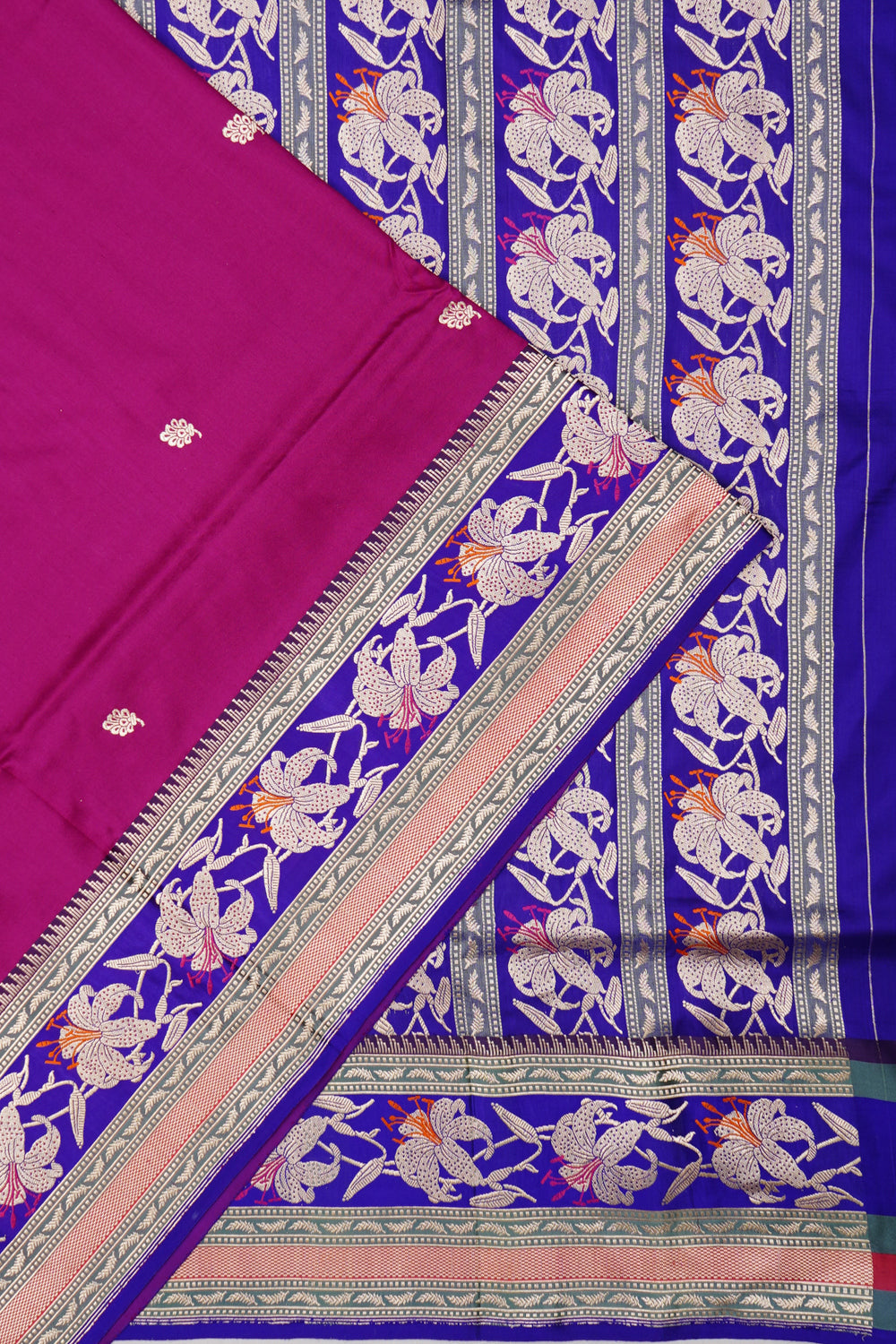 Banarasi Silk Butta Pink Saree