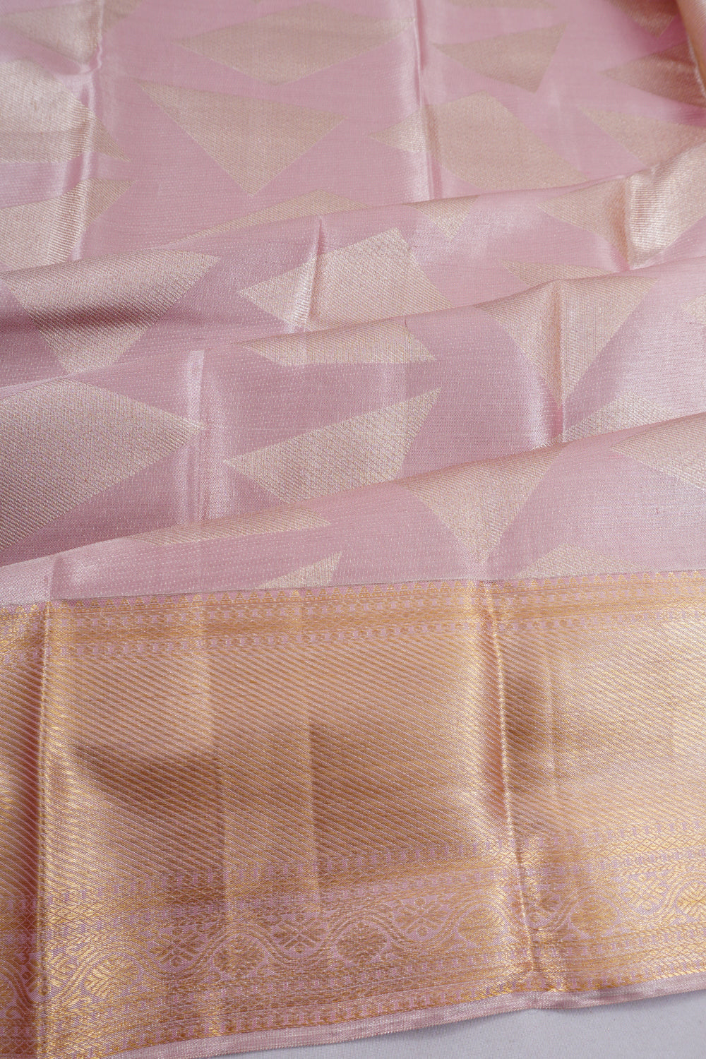 Taranga Kanchi Silk Brocade Baby Pink Saree