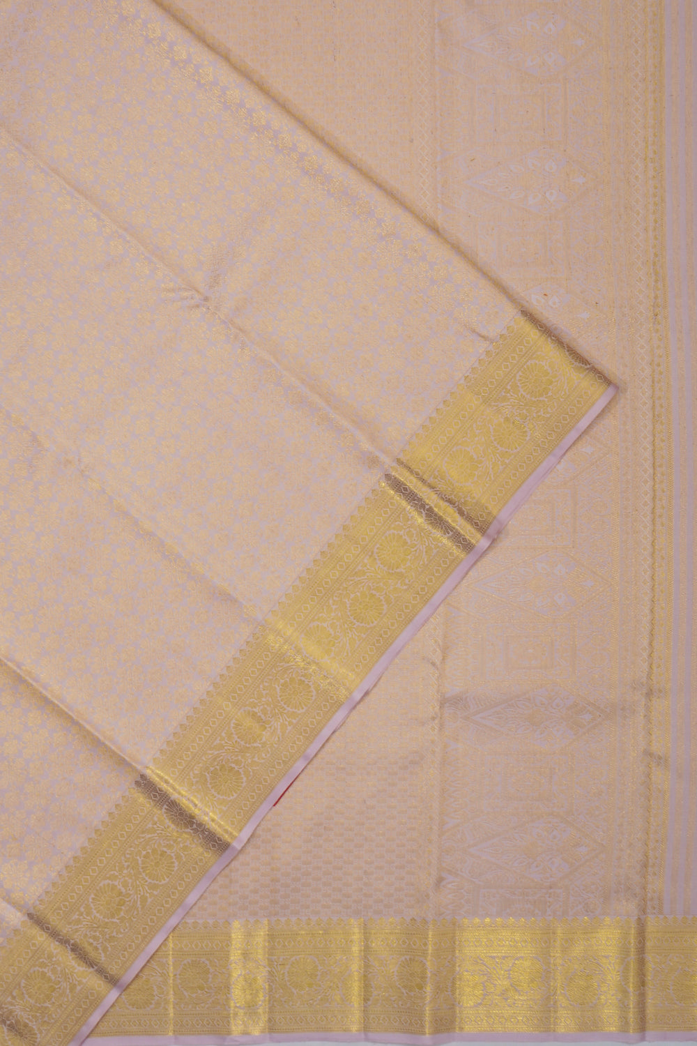 Dharmavaram Silk Brocade Snuff Saree
