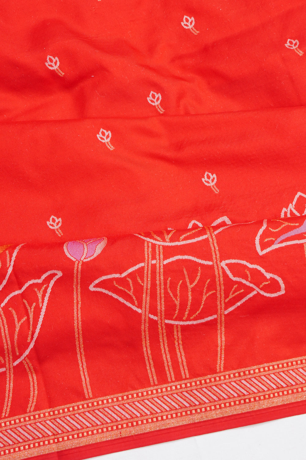 Banarasi Silk Brocade Red Saree