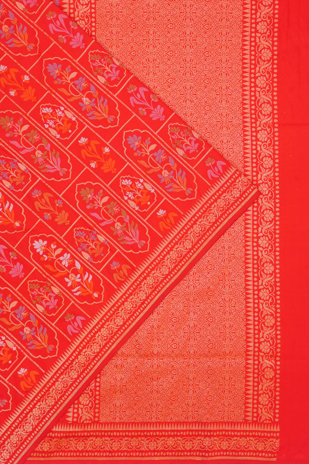 Banarasi Silk Brocade Red Saree