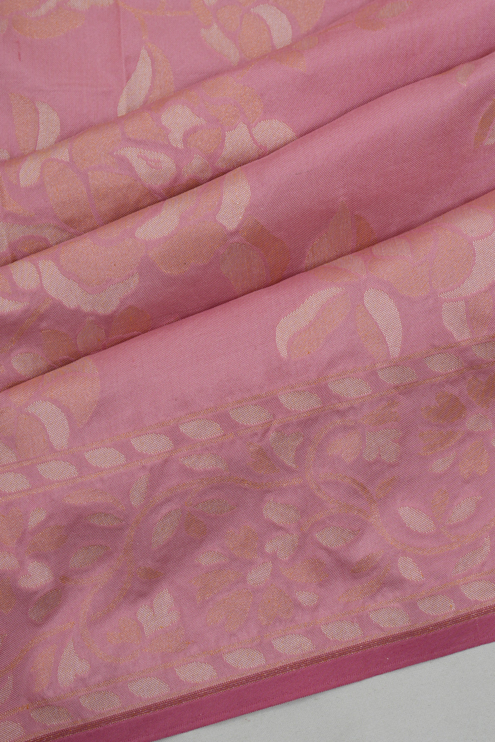 Banarasi Silk Brocade Pink Saree