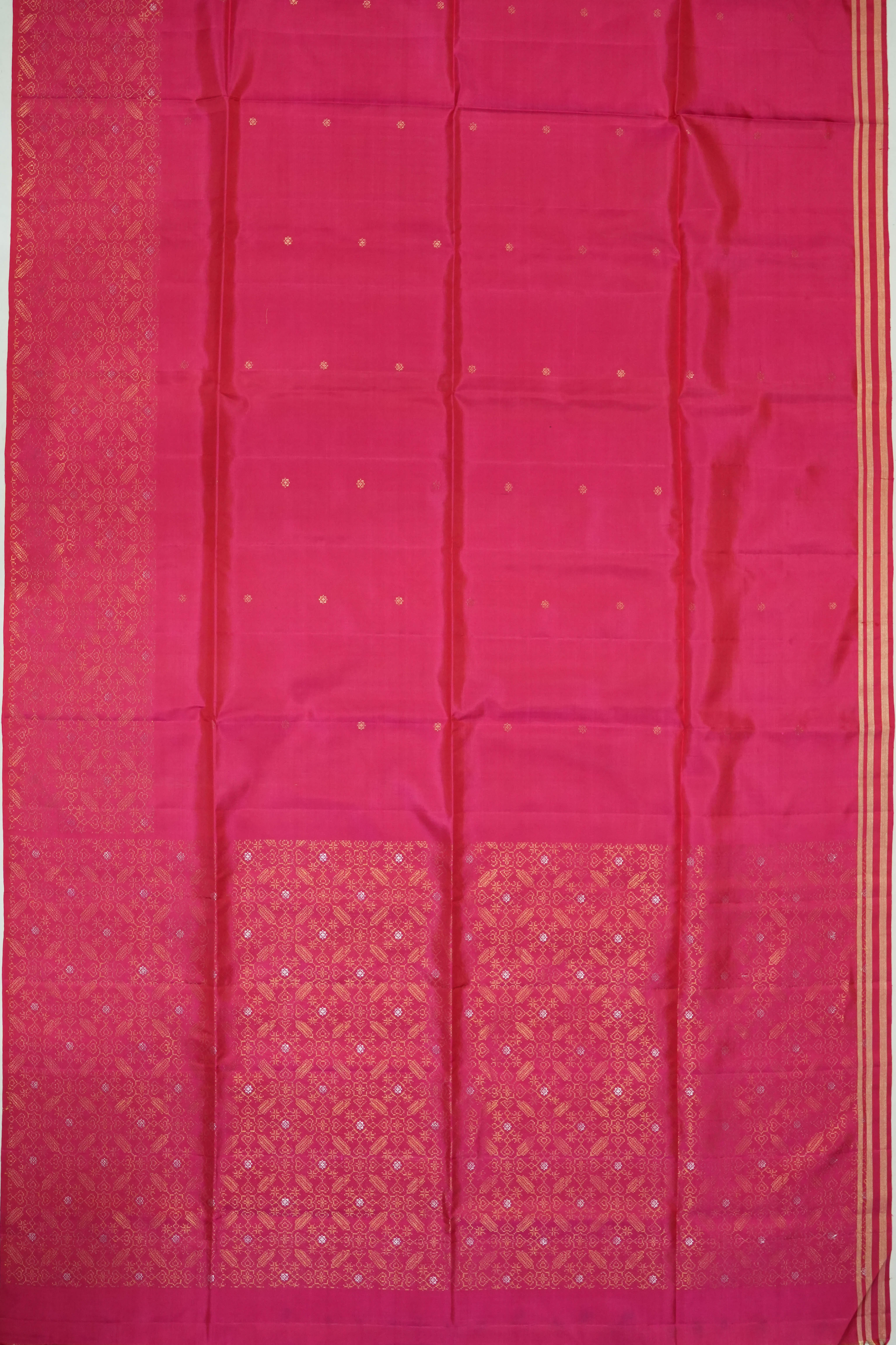 Soft Silk Butta Pink Saree