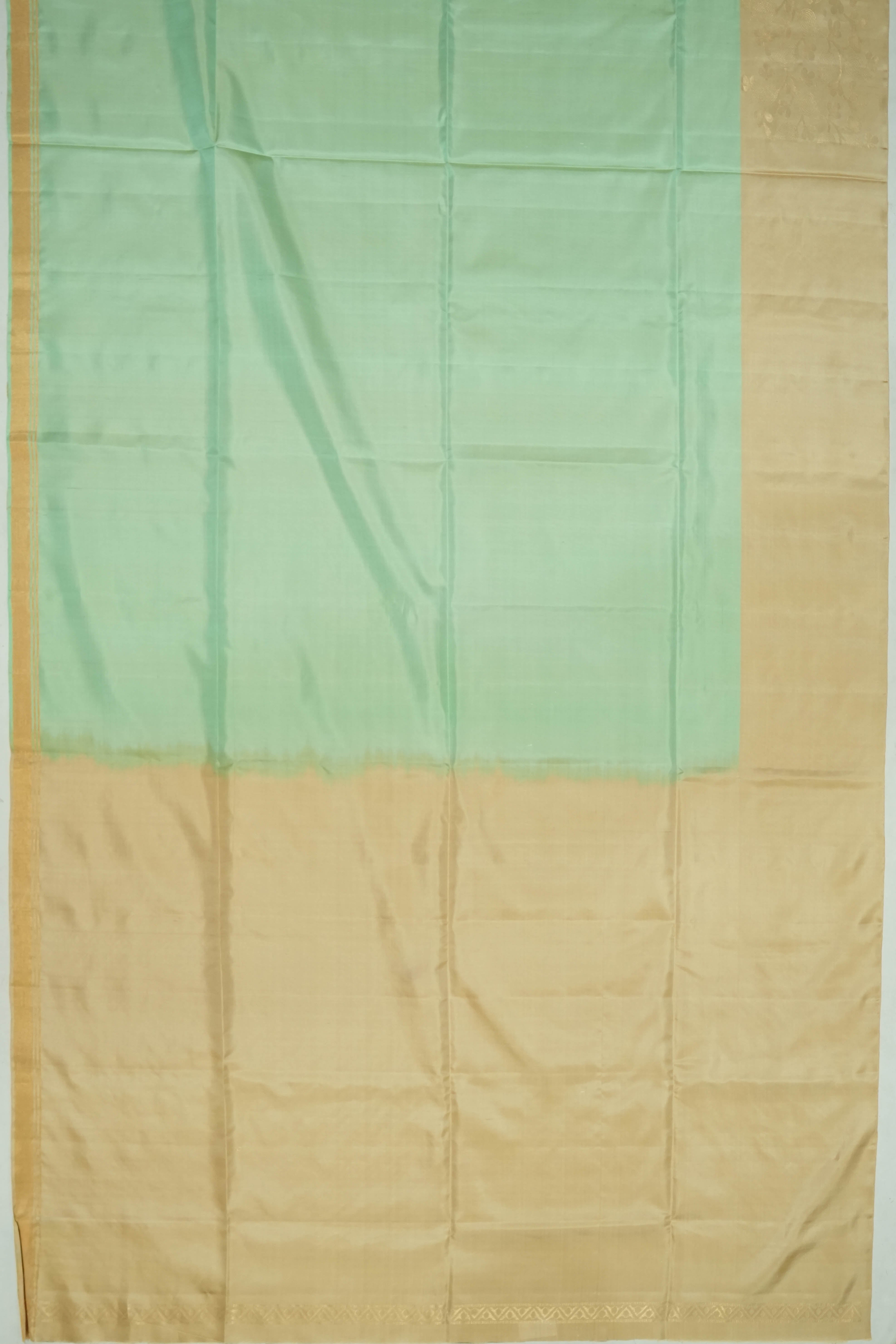 Soft Silk Butta Sea Blue Saree