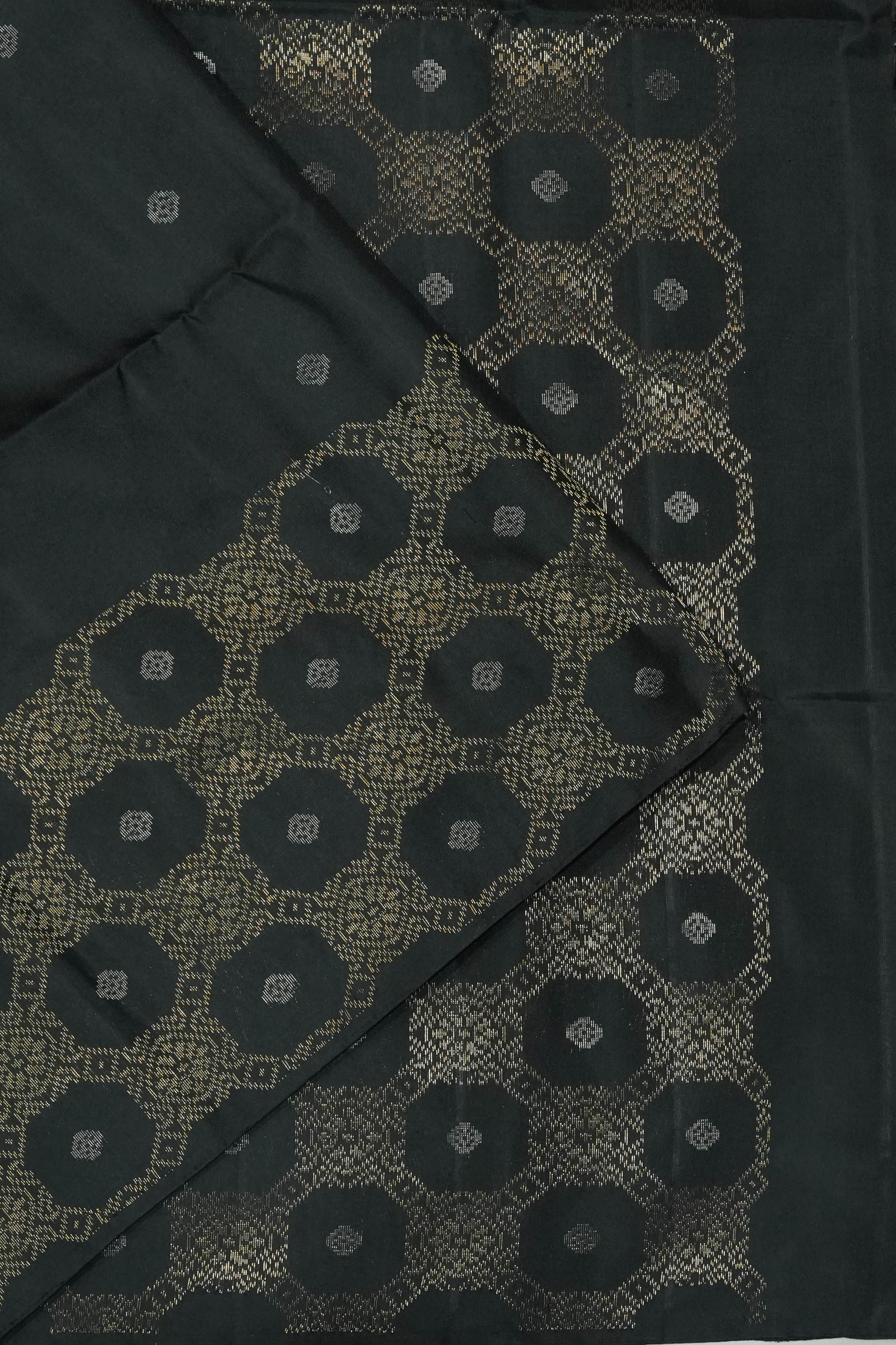 Soft Silk Butta Black Saree