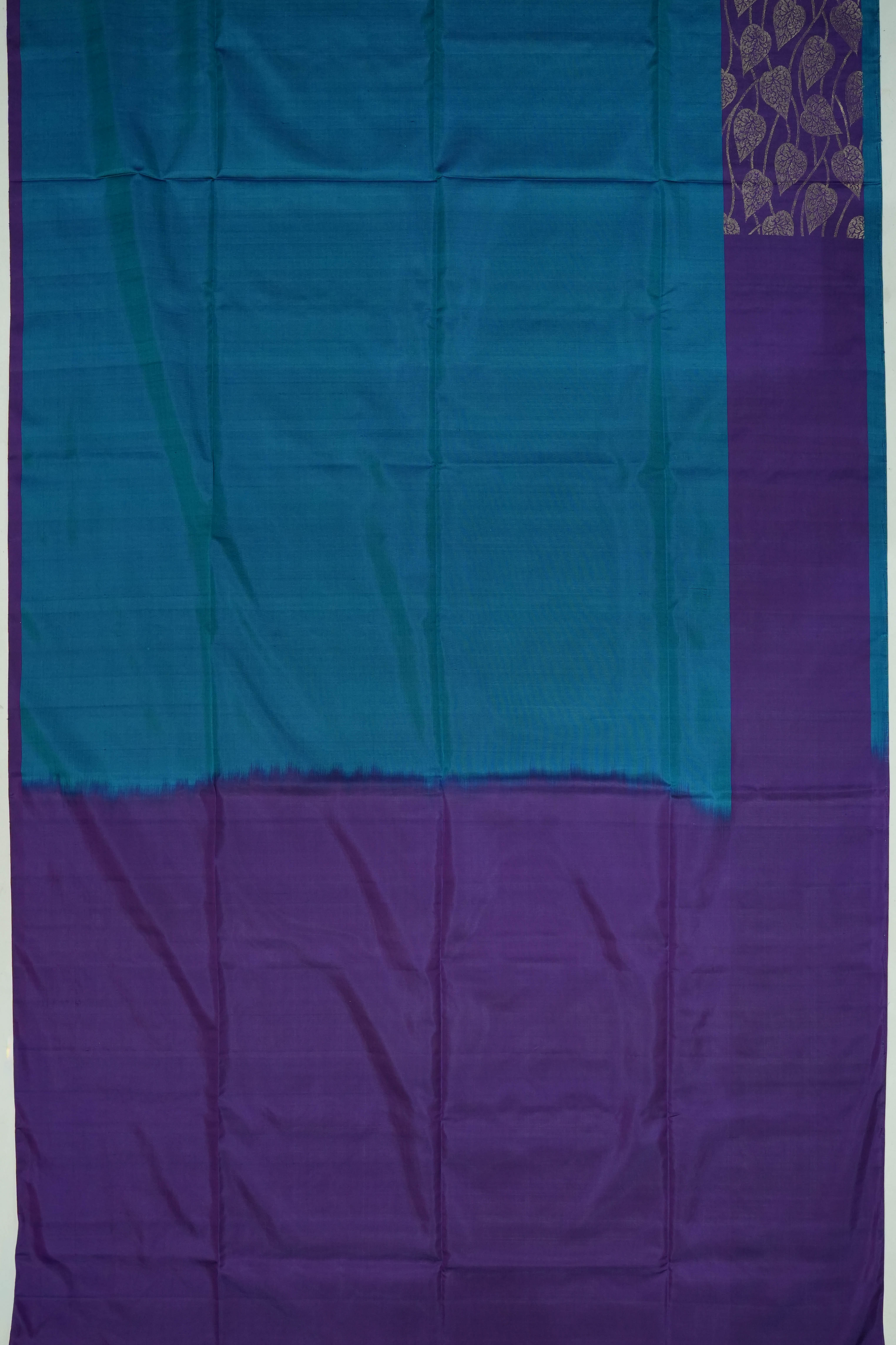 Soft Silk Butta Blue Saree