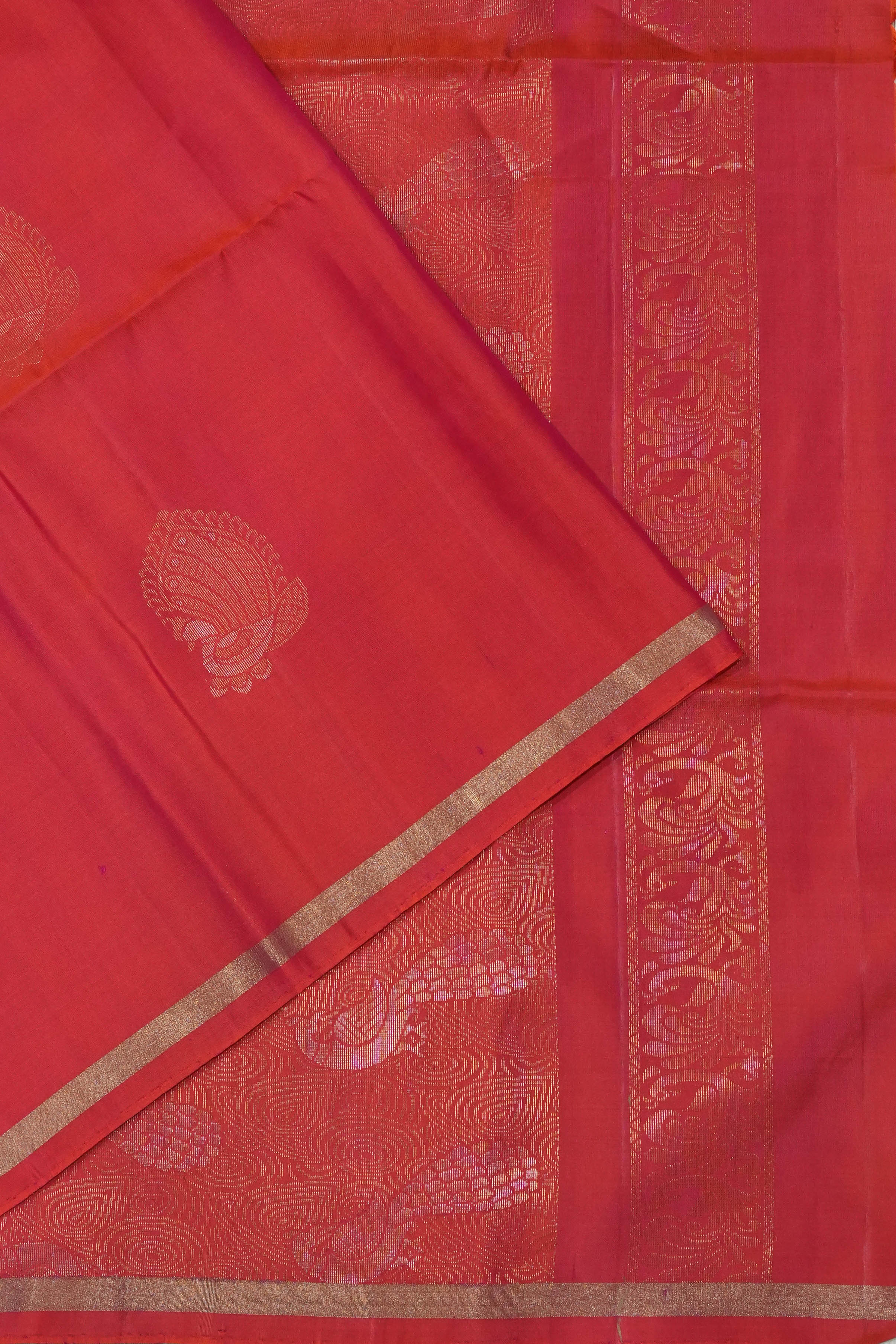 Soft Silk Butta Red Saree