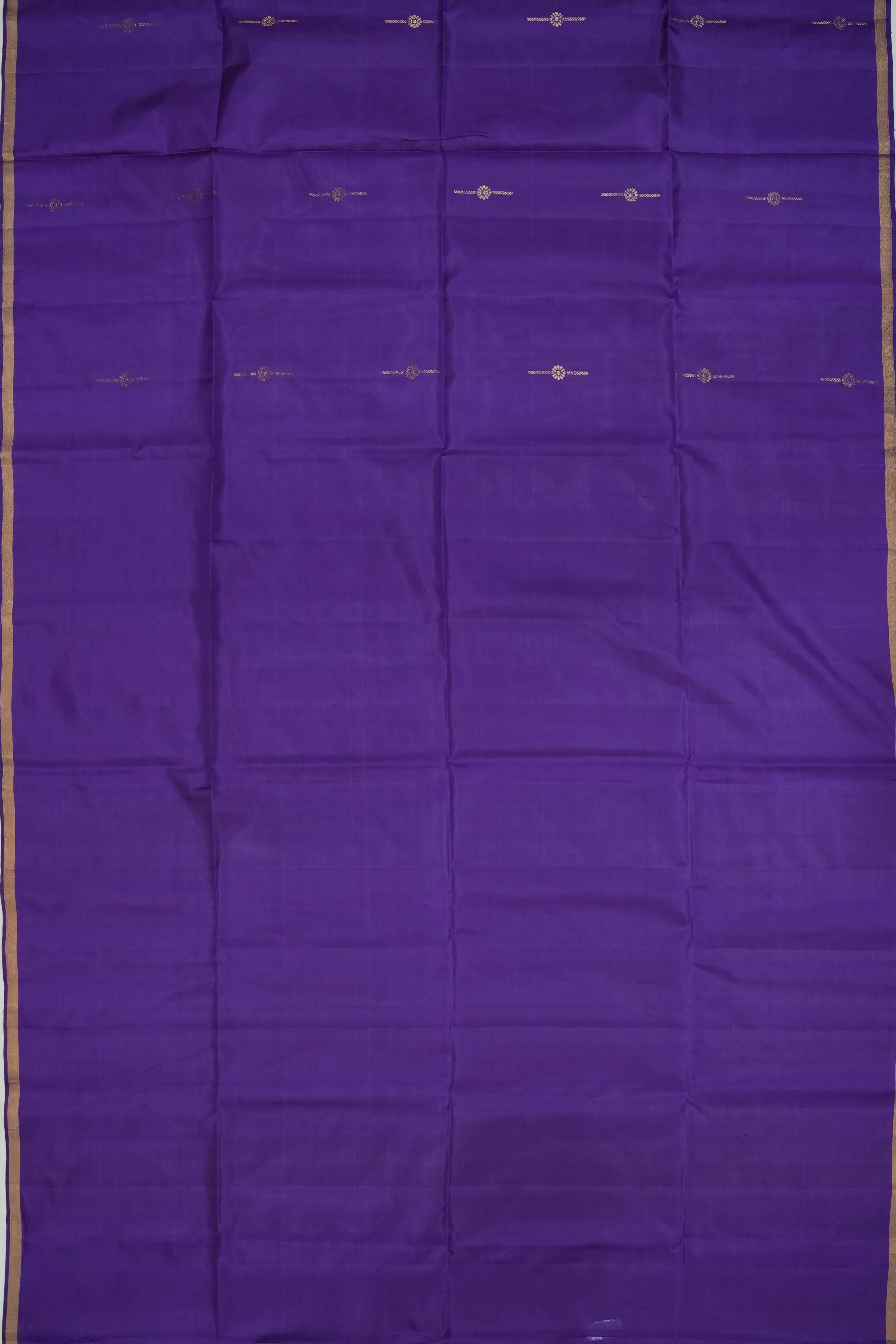 Soft Silk Butta Violet Saree