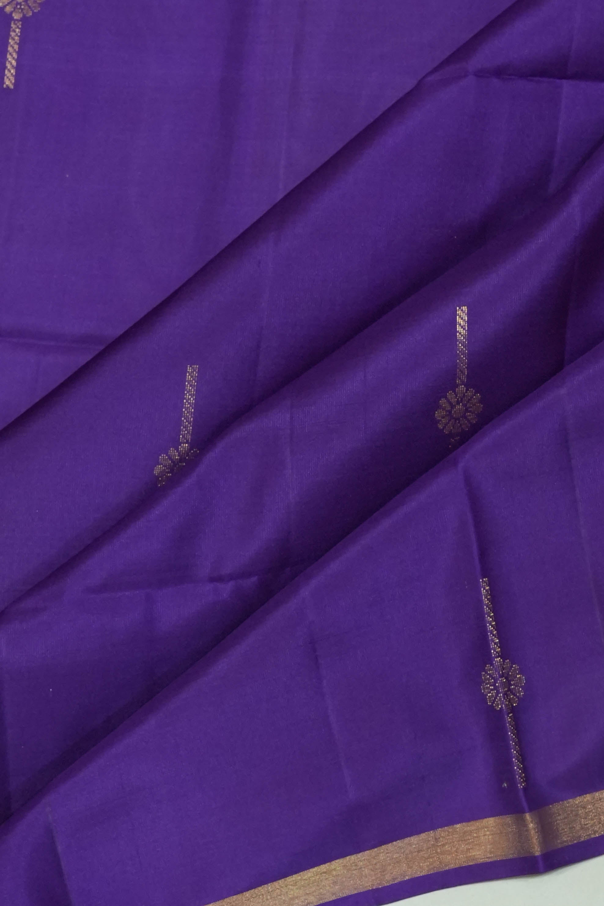 Soft Silk Butta Violet Saree