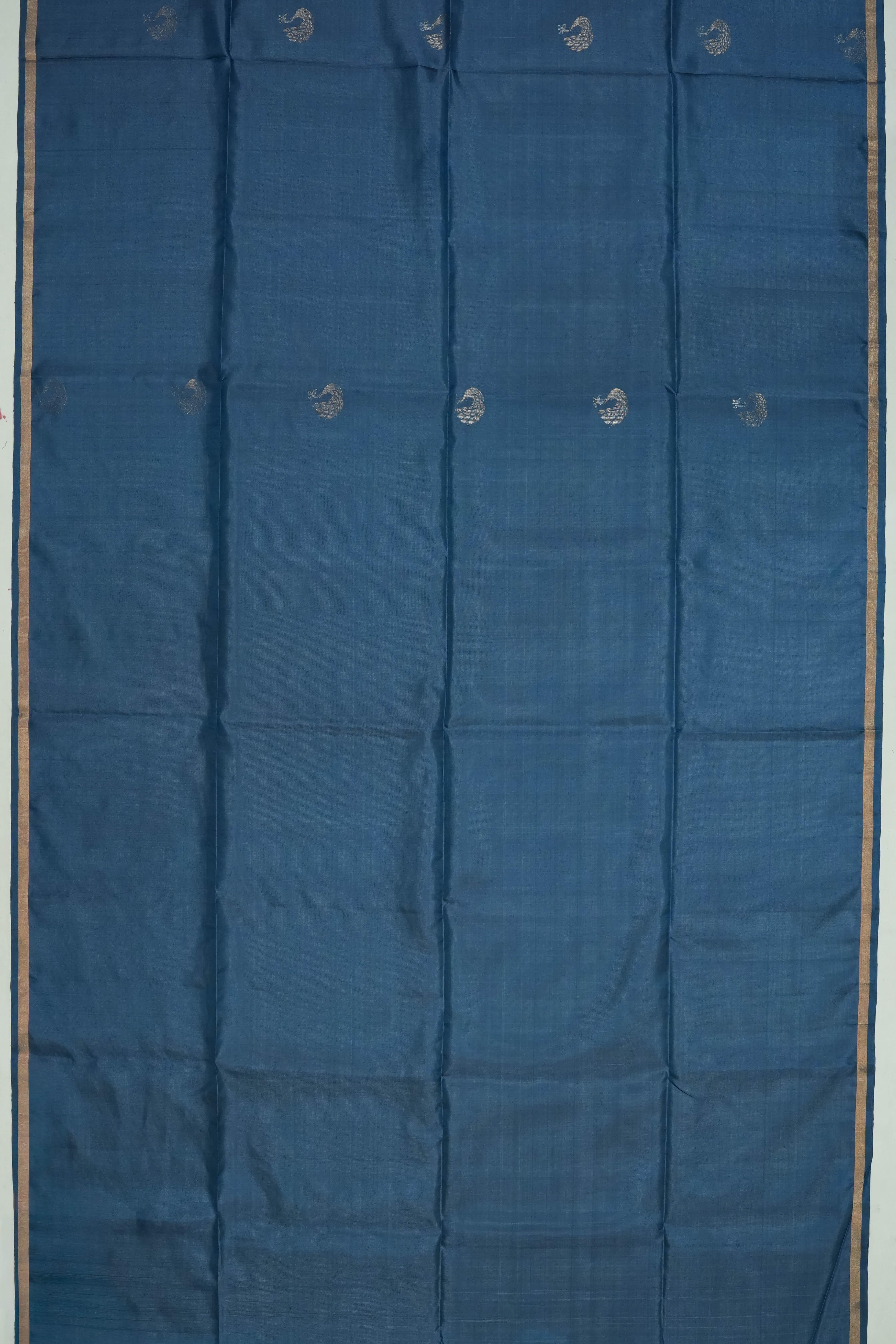Soft Silk Butta Blue Saree