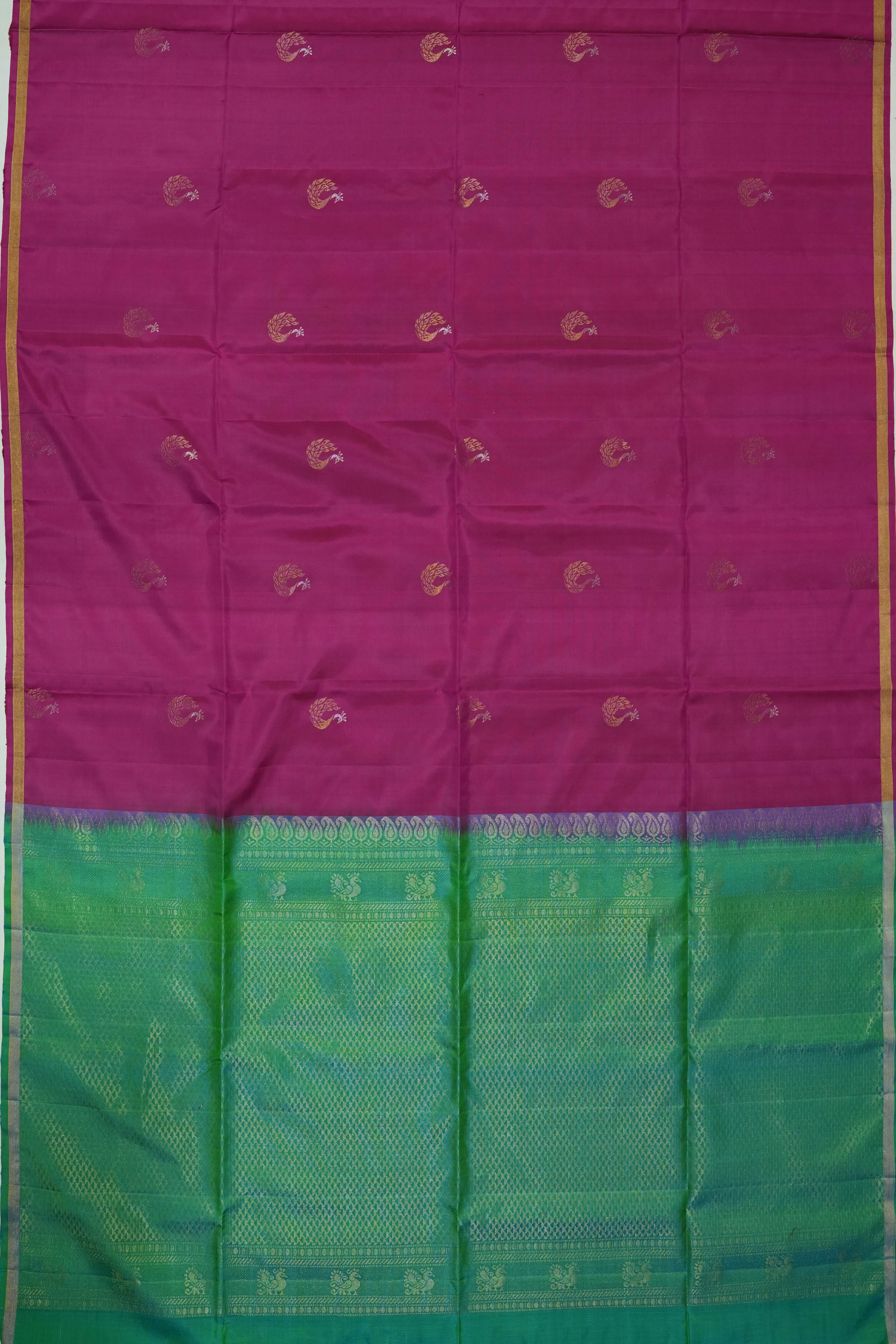 Soft Silk Butta Purple Saree