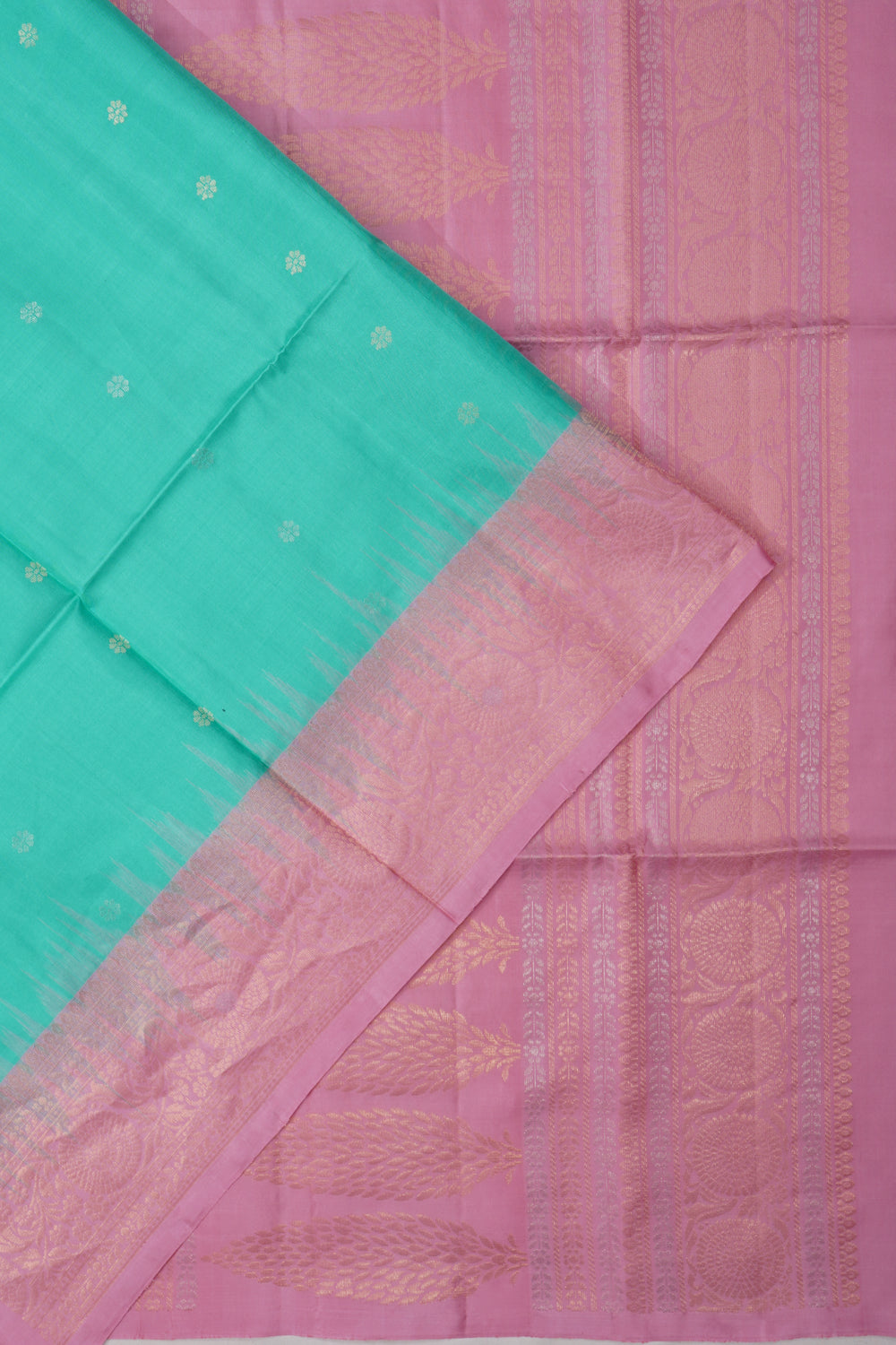 Coimbatore Soft Silk Butta Sky Blue Saree