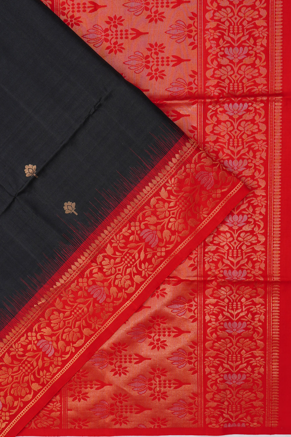 Coimbatore Soft Silk Butta Black Saree