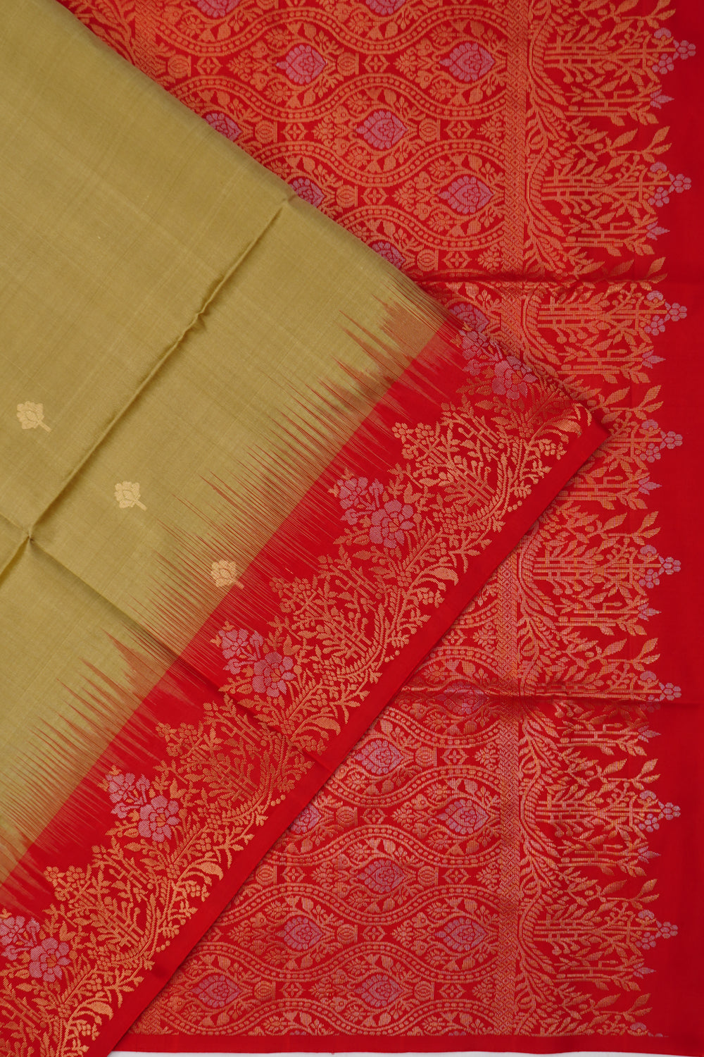 Coimbatore Soft Silk Butta Green Saree