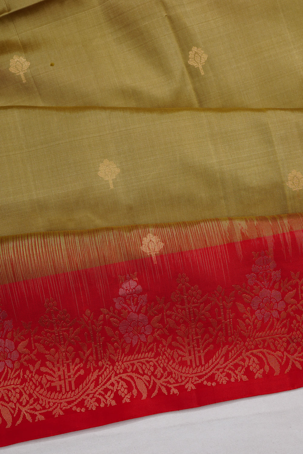 Coimbatore Soft Silk Butta Green Saree