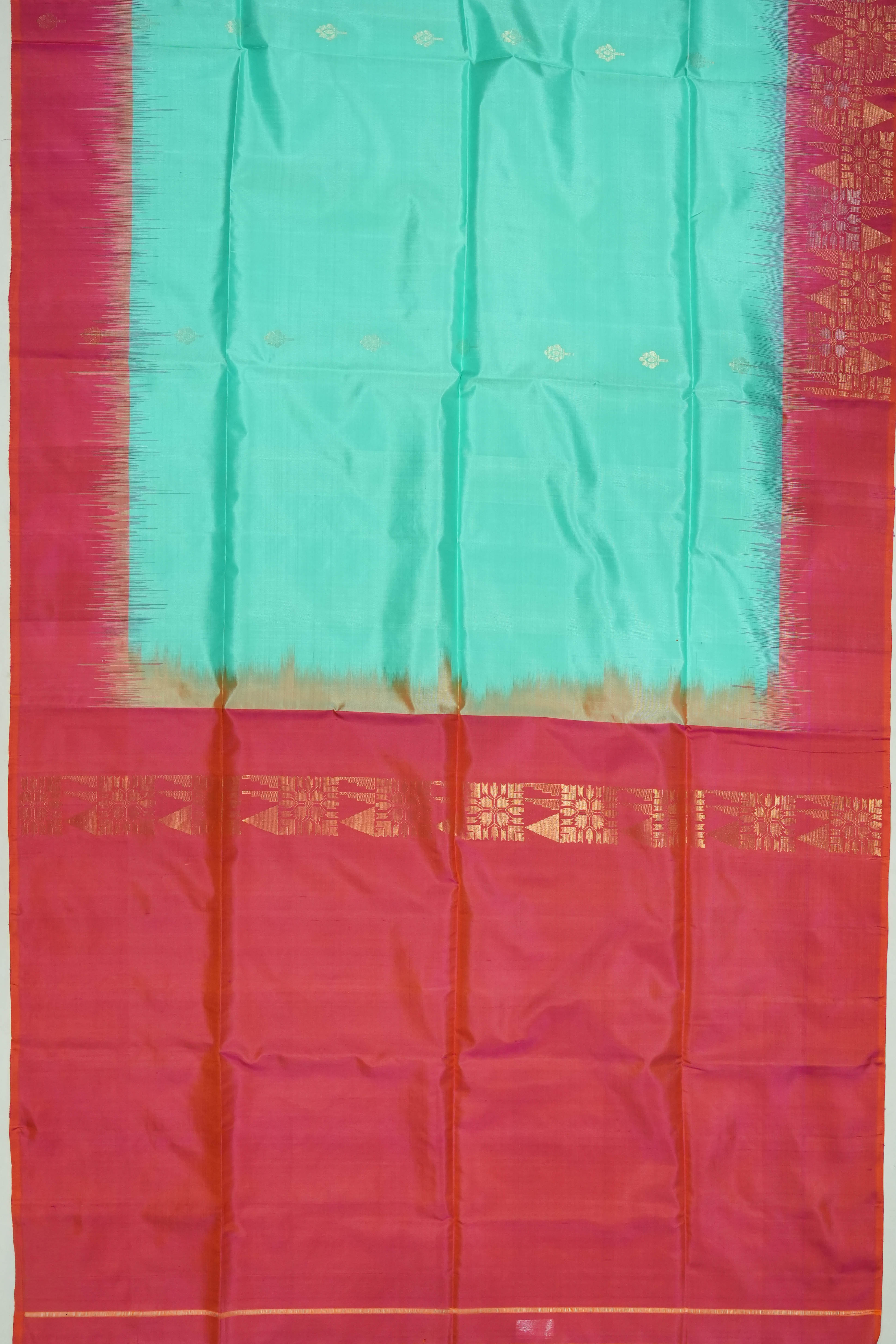 Soft Silk Butta Blue Saree