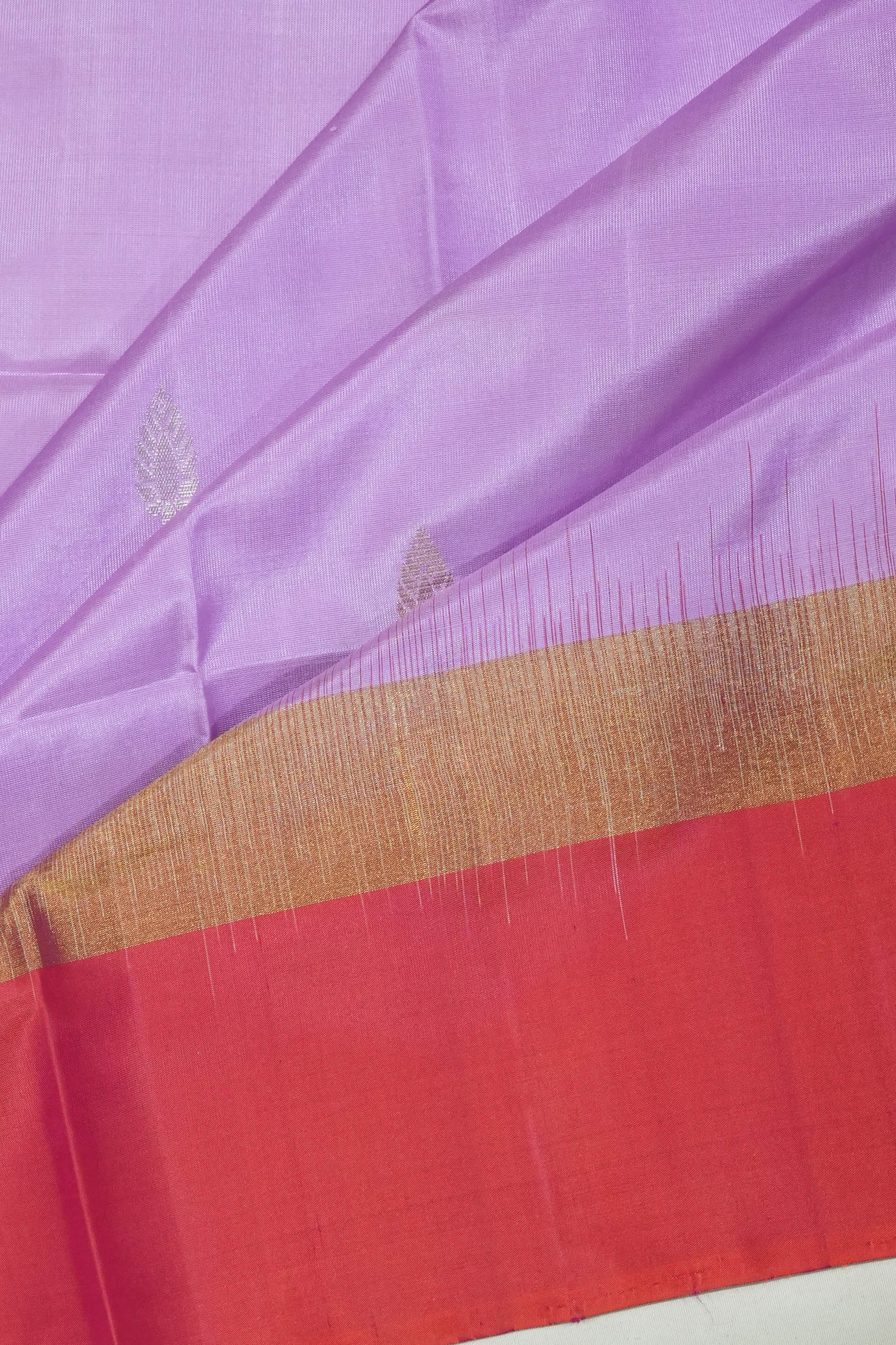Soft Silk Butta Lavender Saree