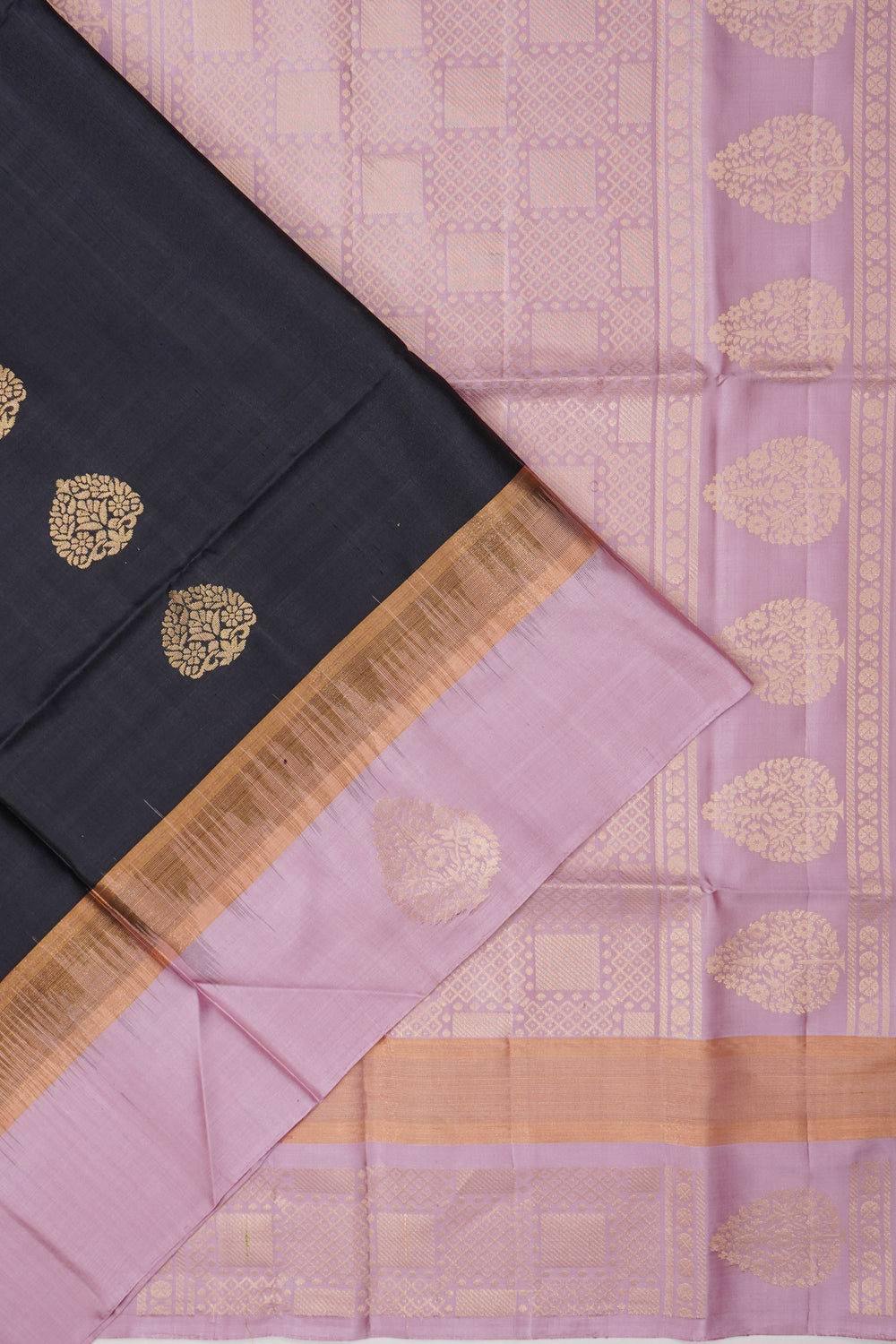 Coimbatore Soft Silk Butta Black Saree