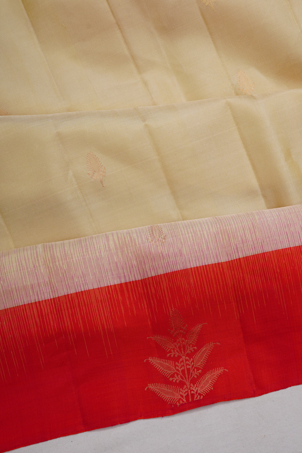 Coimbatore Soft Silk Butta Gold Saree