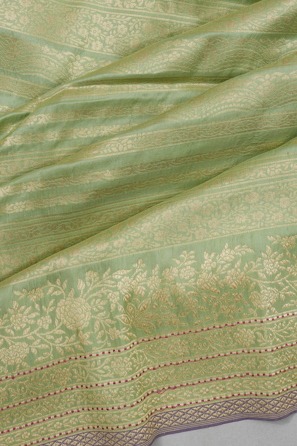 Banarasi Silk Brocade Green Saree