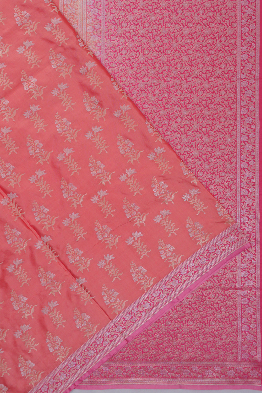 Banarasi Silk Brocade Pink Saree