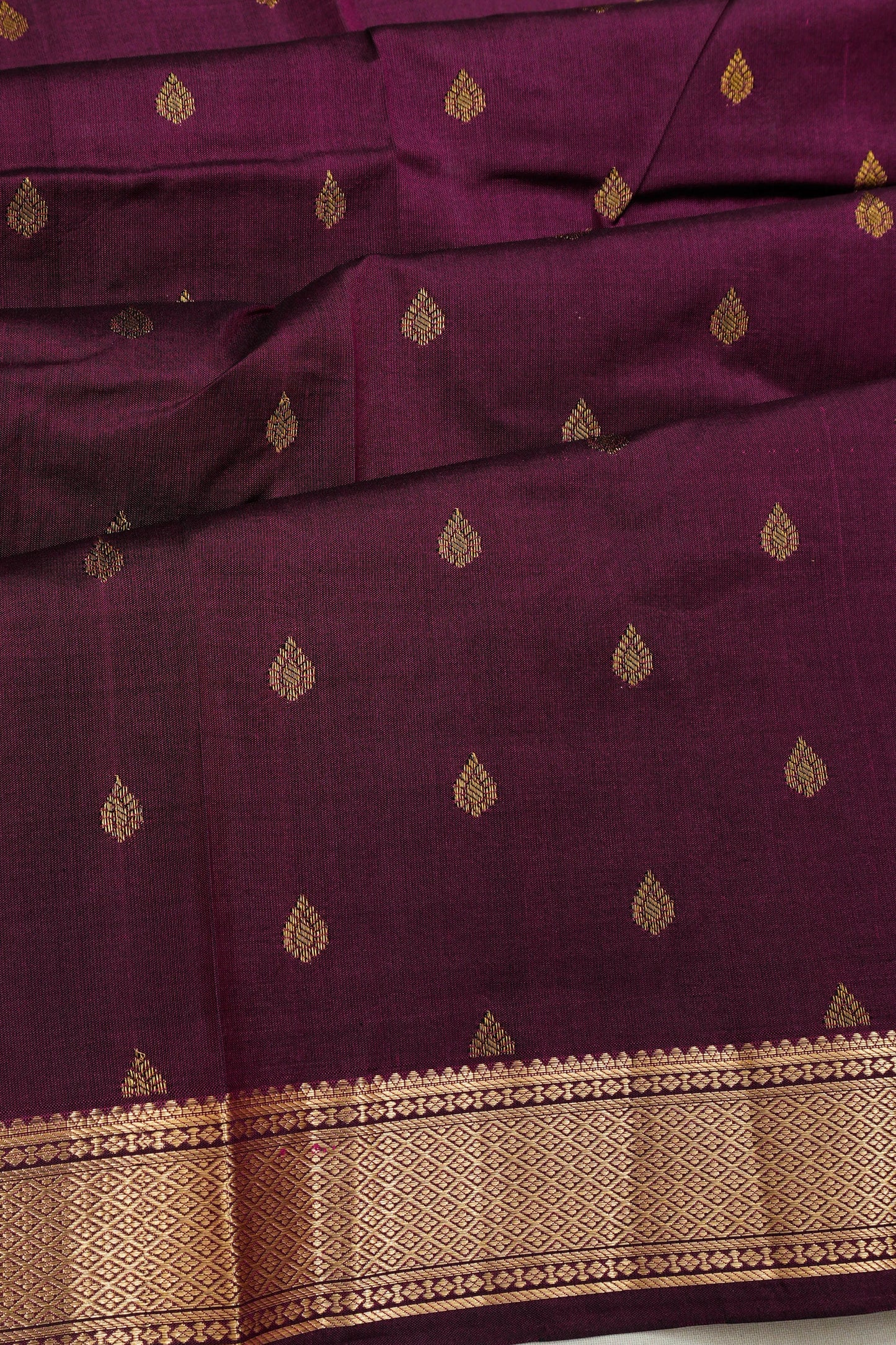 Taranga Kanchi Silk Brocade Purple Saree