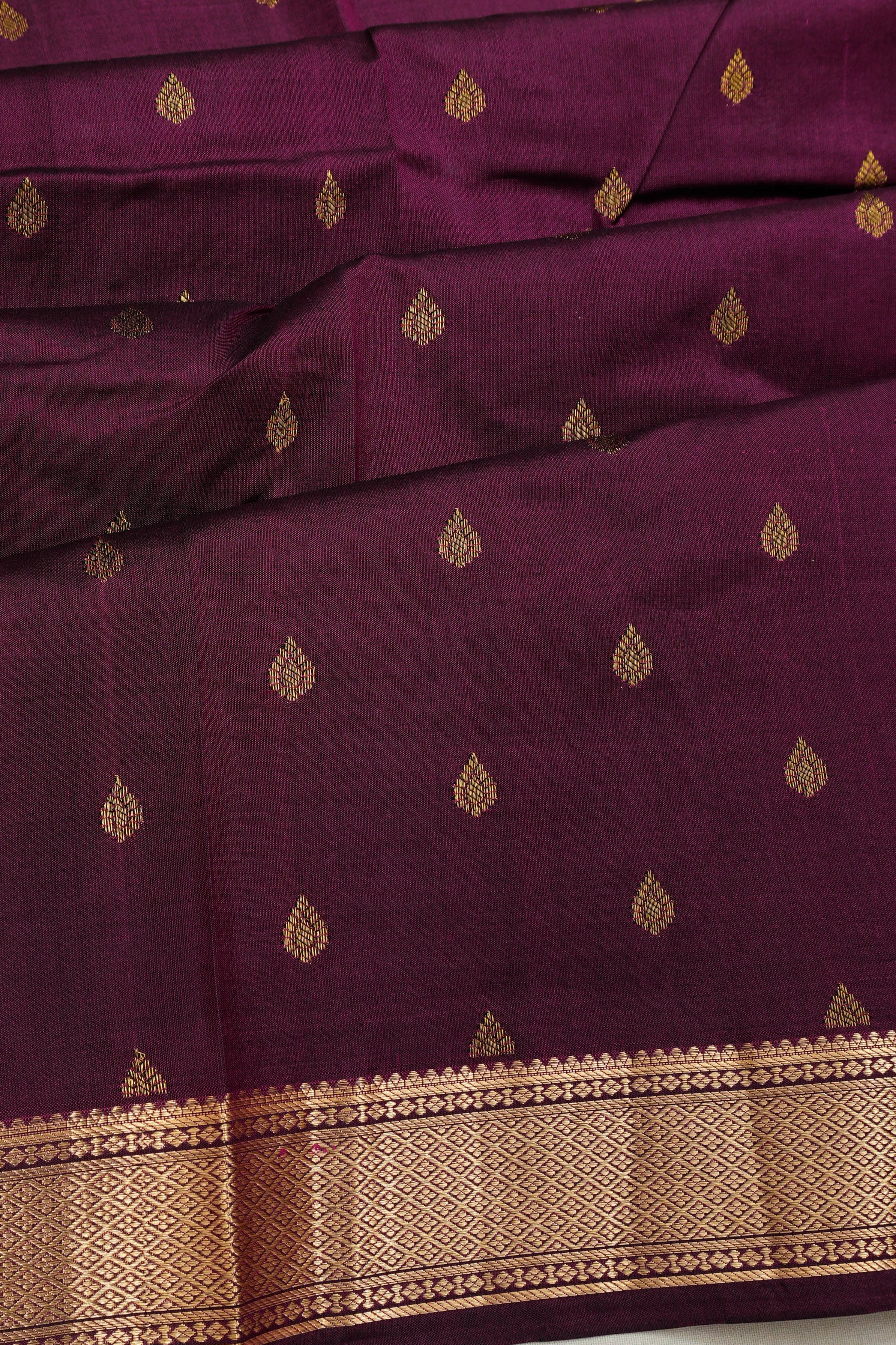Taranga Kanchi Silk Brocade Purple Saree