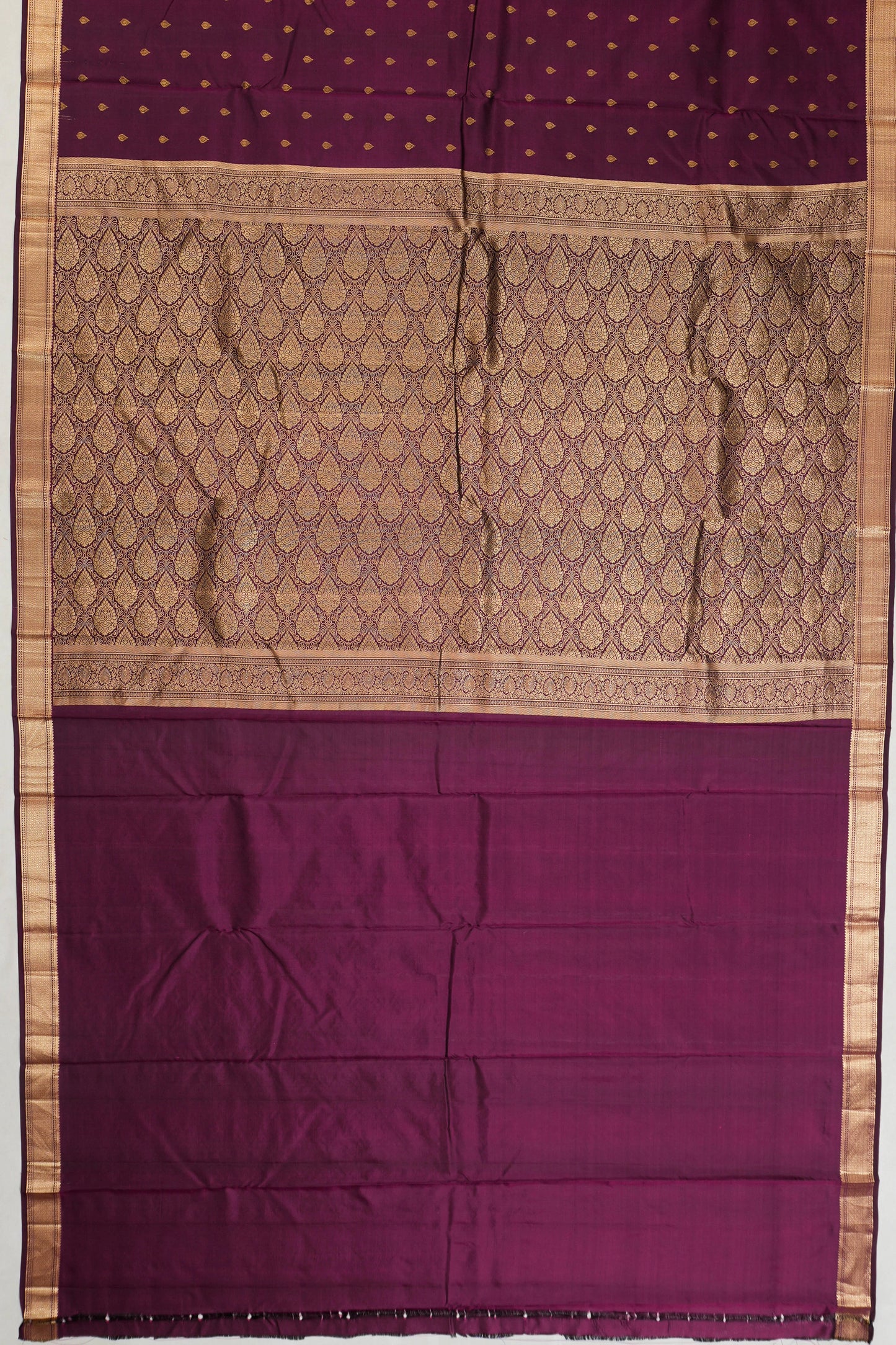 Taranga Kanchi Silk Brocade Purple Saree