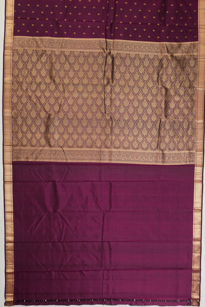 Taranga Kanchi Silk Brocade Purple Saree
