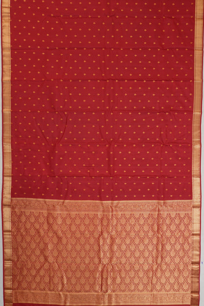 Taranga Kanchi Silk Brocade Red Saree
